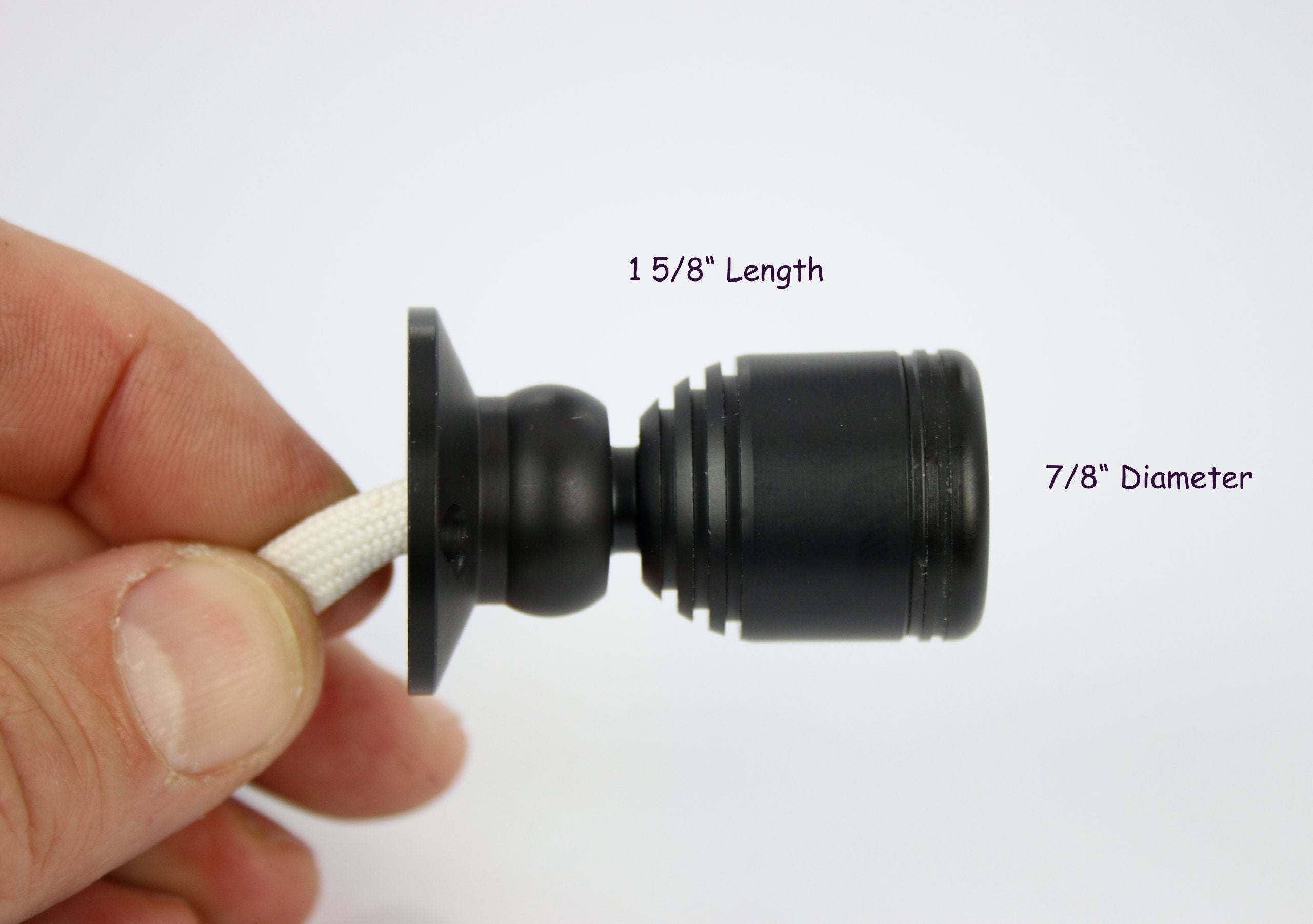 PilotLights Micro Pivoting LED Spotlight - 1W High Power, Cool White, 12-28VDC, Black, Model Micro-Pivot-1W-CW-12V