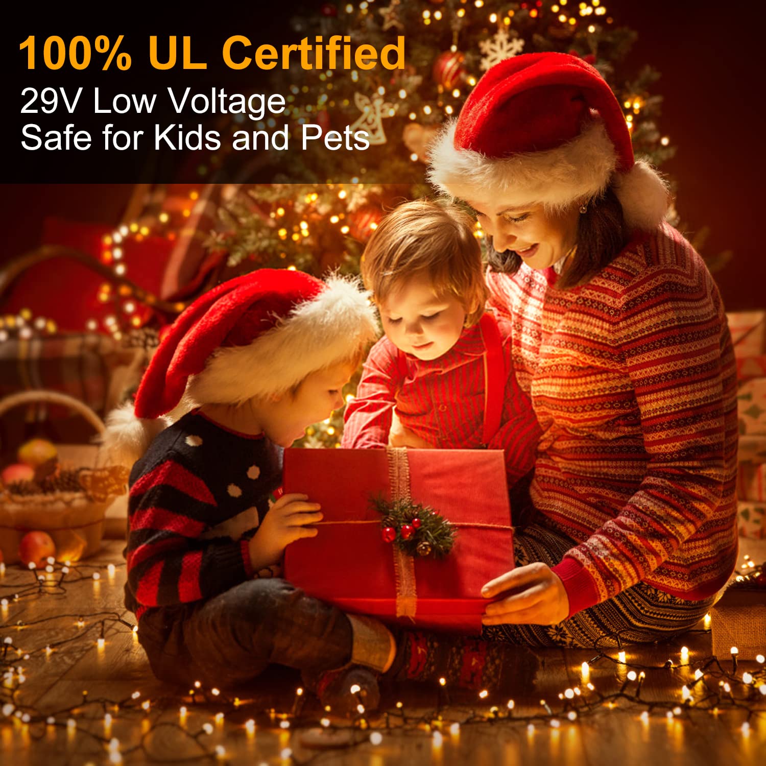 Haili 1000 Led Christmas Lights, Plug In 8 Lighting Modes Waterproof, Outdoor Christmas Lights For Tree Yard Party Indoor Outside Decorations (393Ft, Warm White)