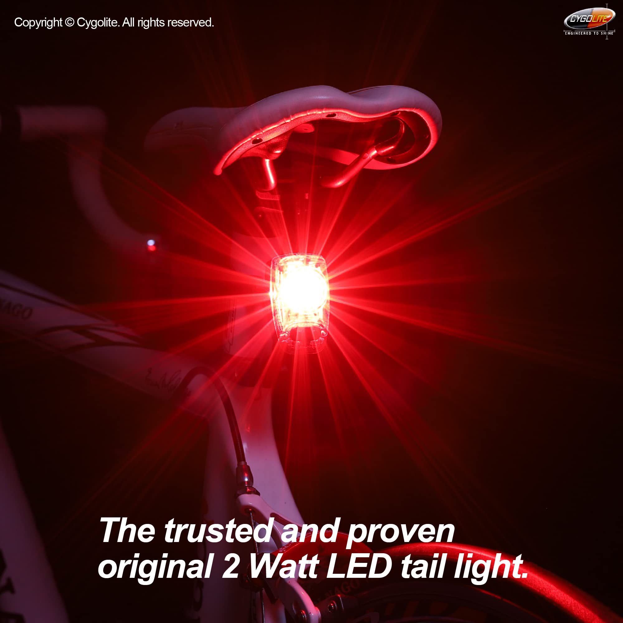 Cygolite Hotshot- High Power 2 Watt Bike Taillight- 6 Night & Daytime Modes- User Tuneable Flash Speed- Compact Design- Ip64 Wat