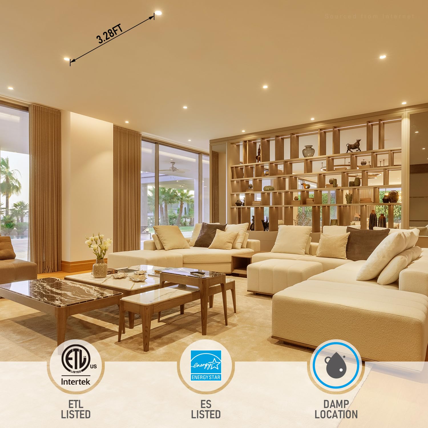 Torchstar Basic Series 12-Pack 4 Inch Ultra-Thin Led Recessed Lighting With Junction Box, Aluminum, 2700K Soft White, 5%-100% Di