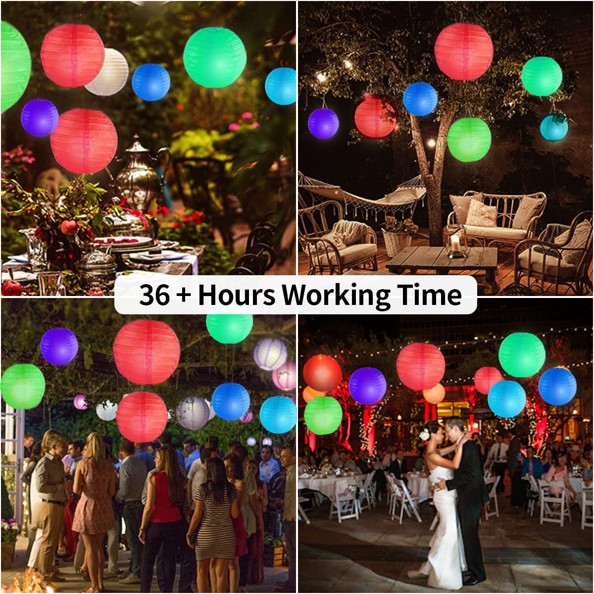 Loguide Led Lantern Lights,24 Pack Multicolor,Twinkle Led String Lights Decorative For Paper Lanterns Balloons Floral Festival