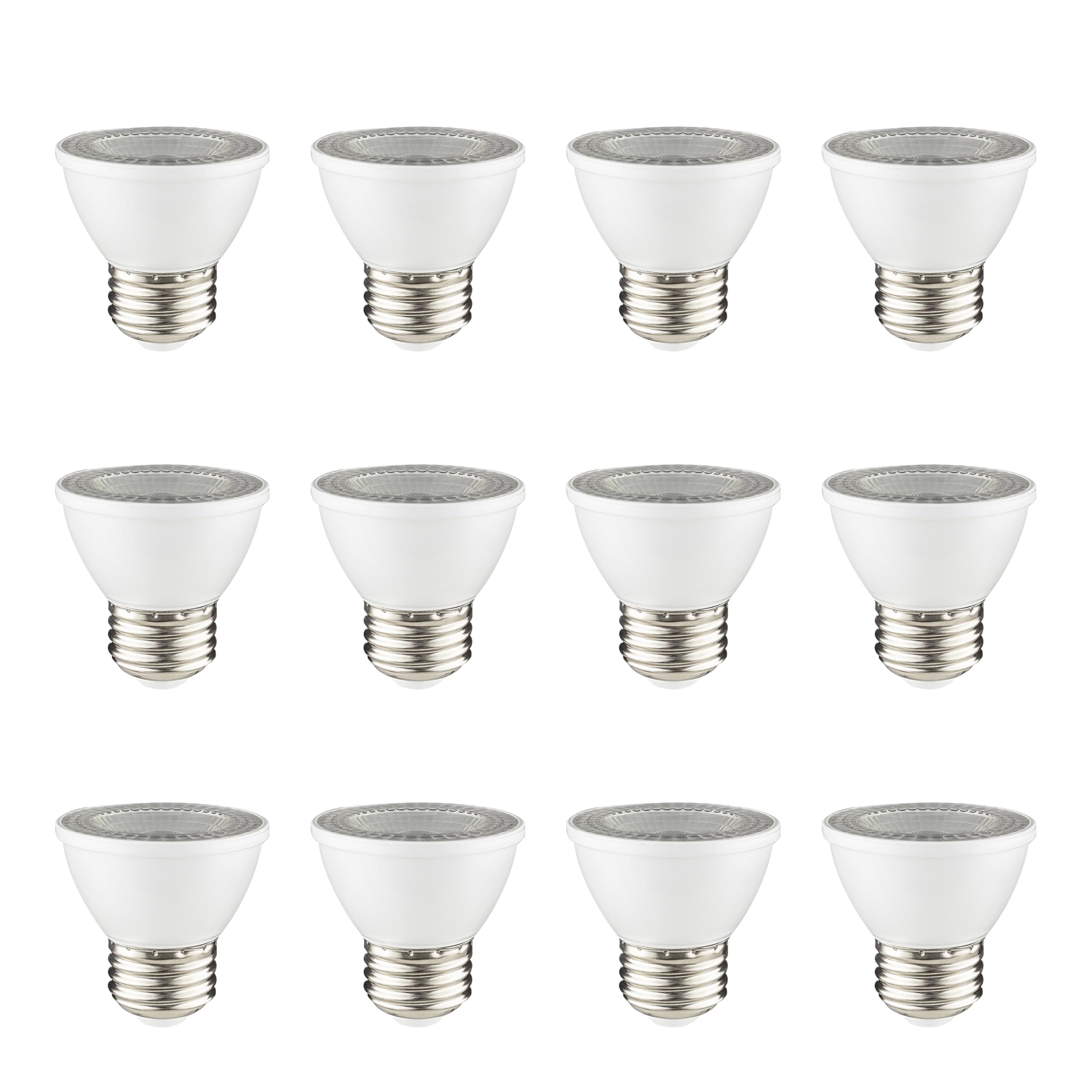 Sunlite LED PAR16 Spotlight Bulb, Dimmable, 7W (50W Halogen), 500 Lumens, E26 Base, 5000K Daylight, 12-Pack