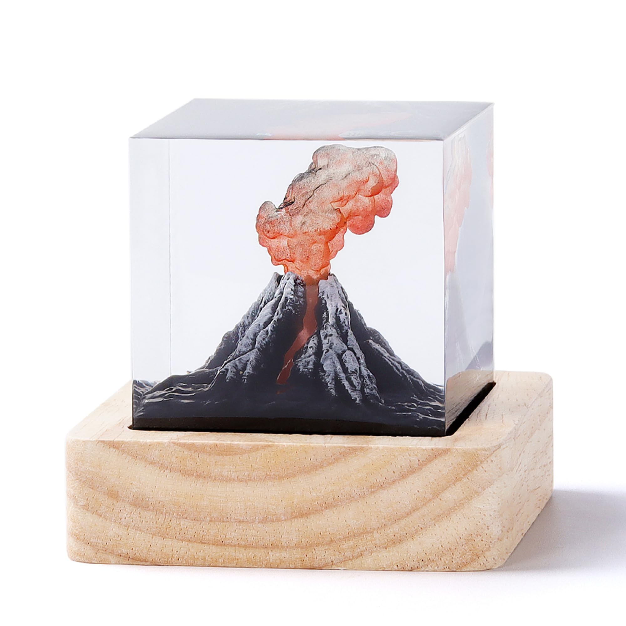 DAVID ROCCO Volcano Night Light Lava Lamp - 3D Mini Eruption Ornament, Diverse Colors, SGT-RNL, Creative Room Decor for All Ages