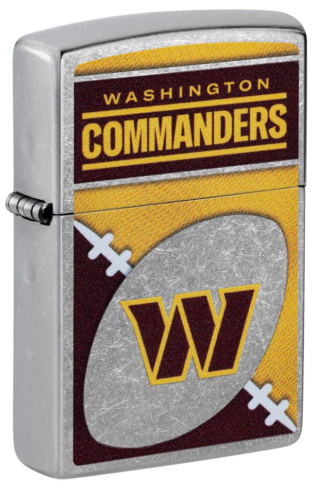 Zippo Nfl Washington Commanders Street Chrome Pocket Lighter