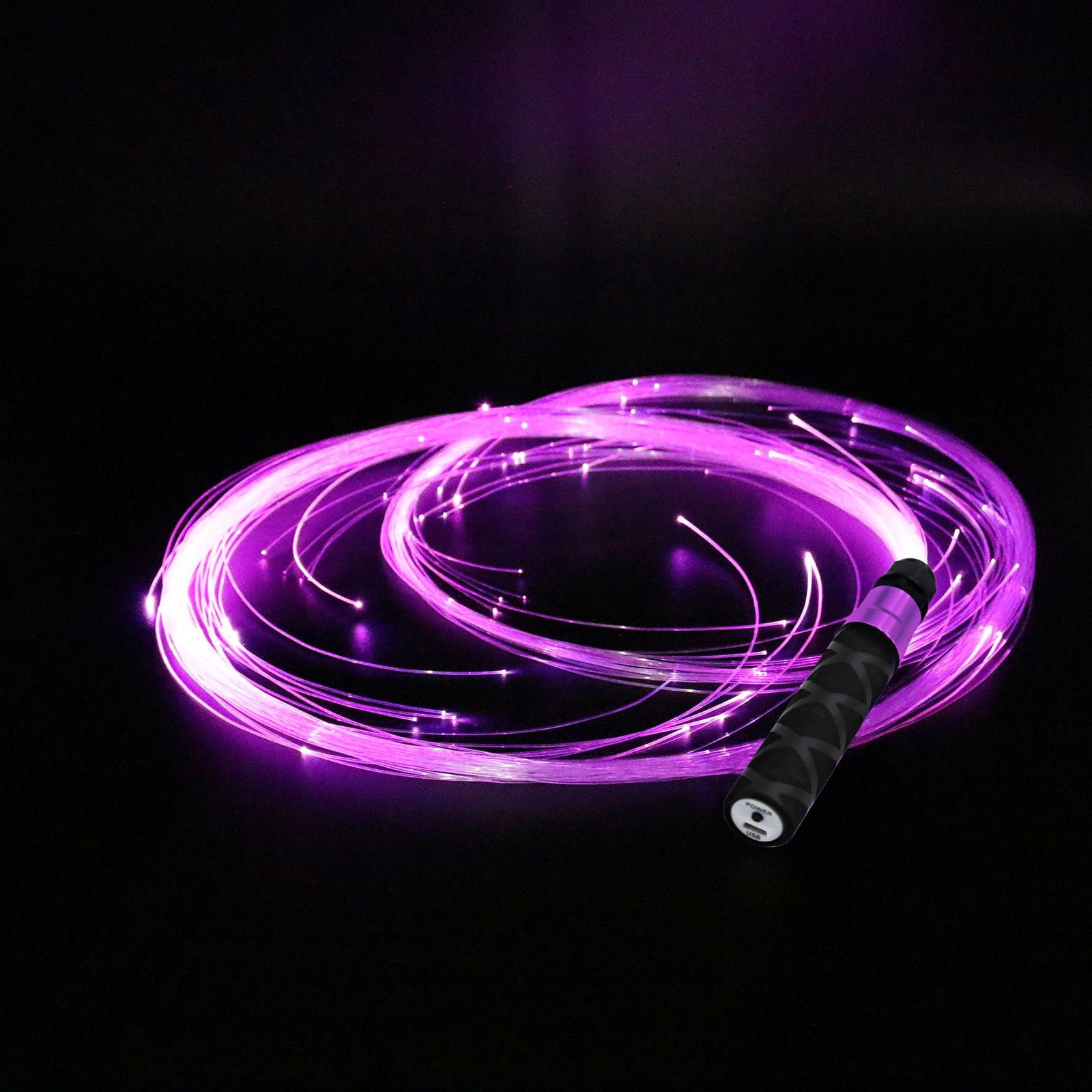 XINYICONG Fiber Optic Whip,Rechargeable LED Whip has 7 Colors 4 Light Modes,Pixel Whip for Dancing Suitable for Rave Toy,Parties