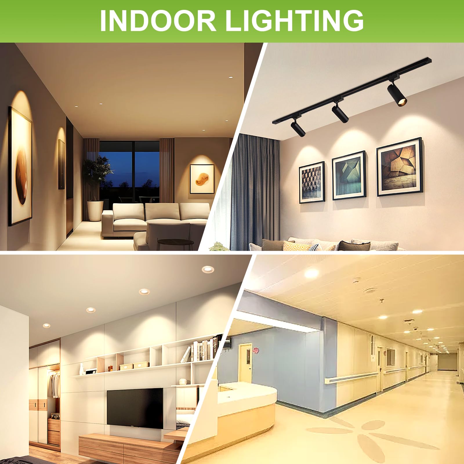 12 Pack Mr16 Gu5.3 Led Bulb 50W Halogen Equivalent, 5W 3000K Soft White, 450 Lumens, 38 Degree Spot Lighting For Indoor/Outdoor