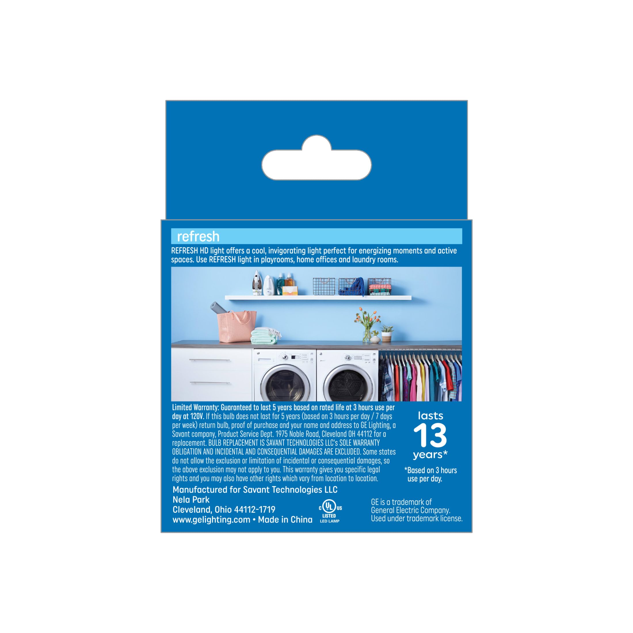 Ge Refresh Led Light Bulbs, 60 Watt, Daylight, A15 Ceiling Fan Bulbs, Frosted (2 Pack)