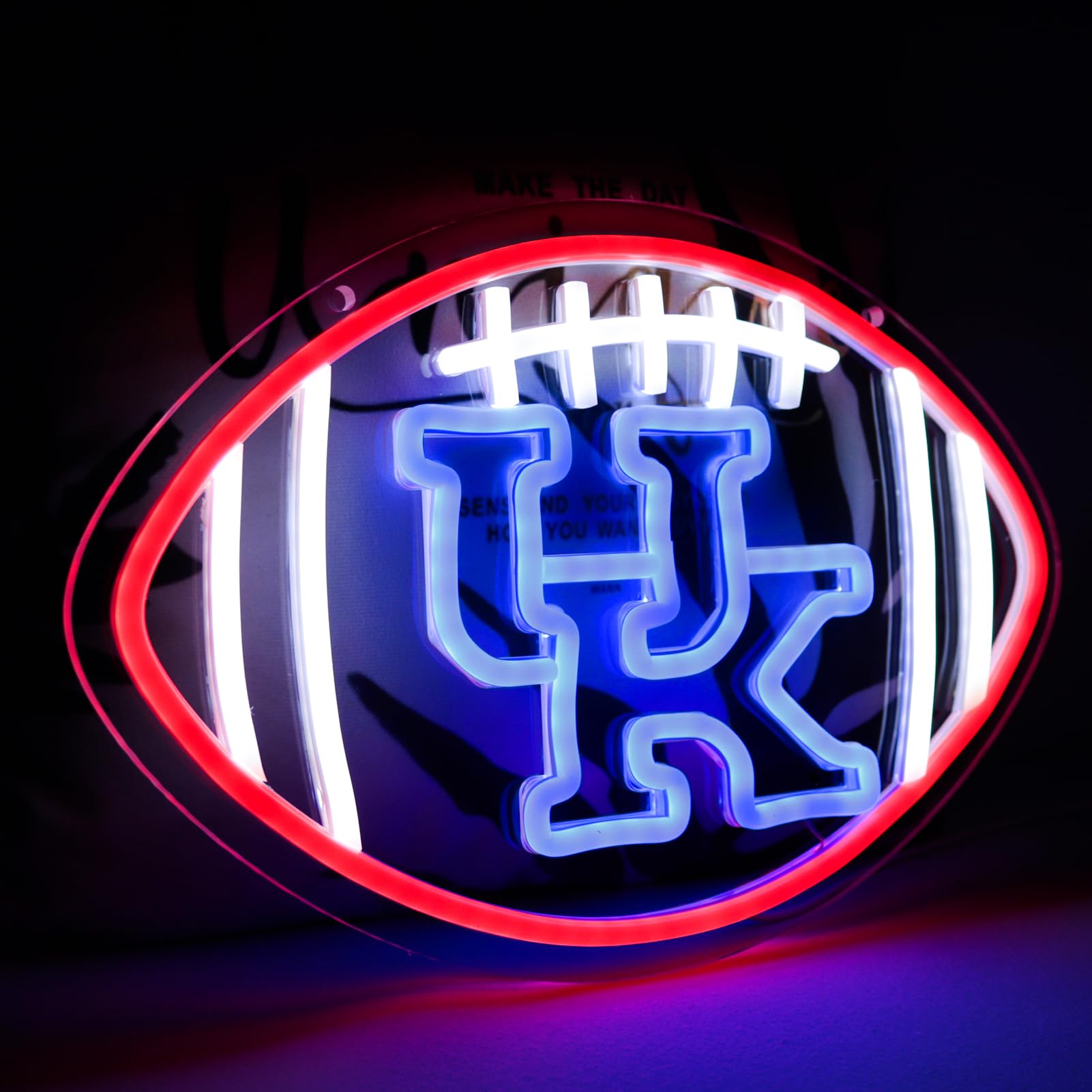 Pugna Football Rugby Neon Signs for Wall Decor University Football Neon Lights for Bedroom Led Business Signs Suitable for Unive