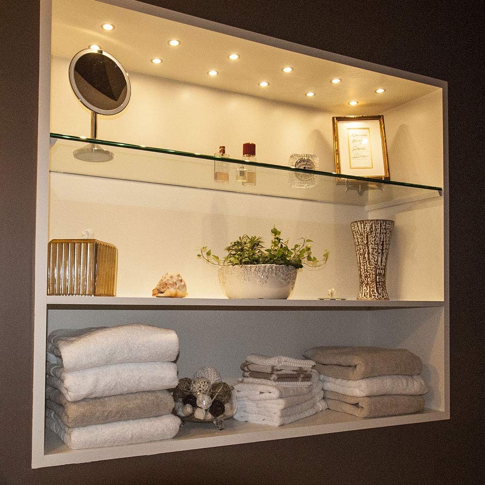 Armacost Lighting Recessed Mini LED Puck Lights, Bright White (4100K), Model 221125, Metal Construction