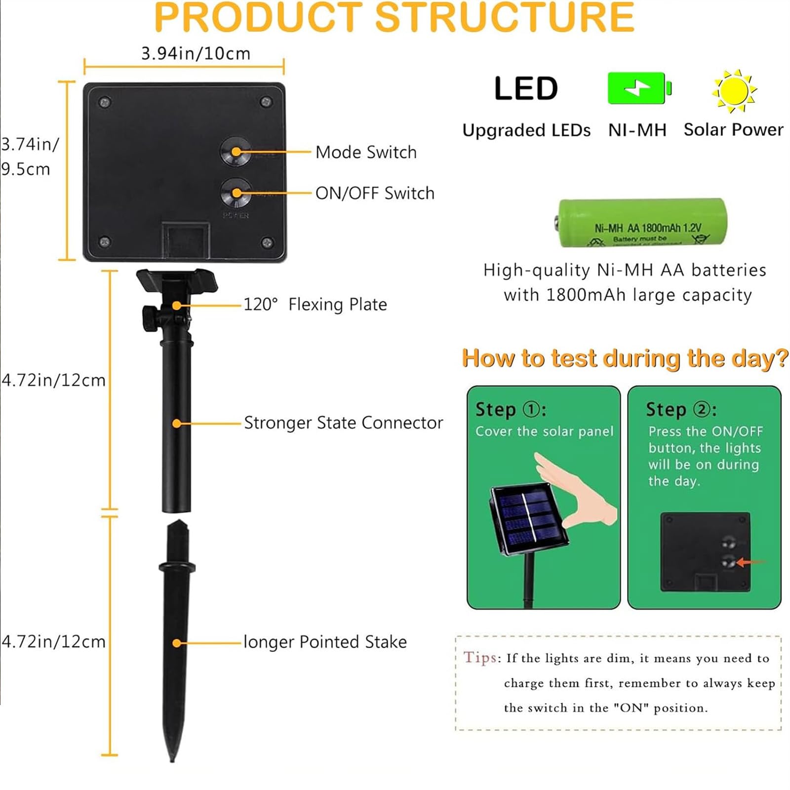 Solar String Lights Outdoor Waterproof 2Pk 200Led 66Ft Twinkle Lights Auto On/Off Solar Powered Led Fairy Light Green Wire With 8 Modes For Christmas Tree Party Wedding Garden Decoration (Warm White)