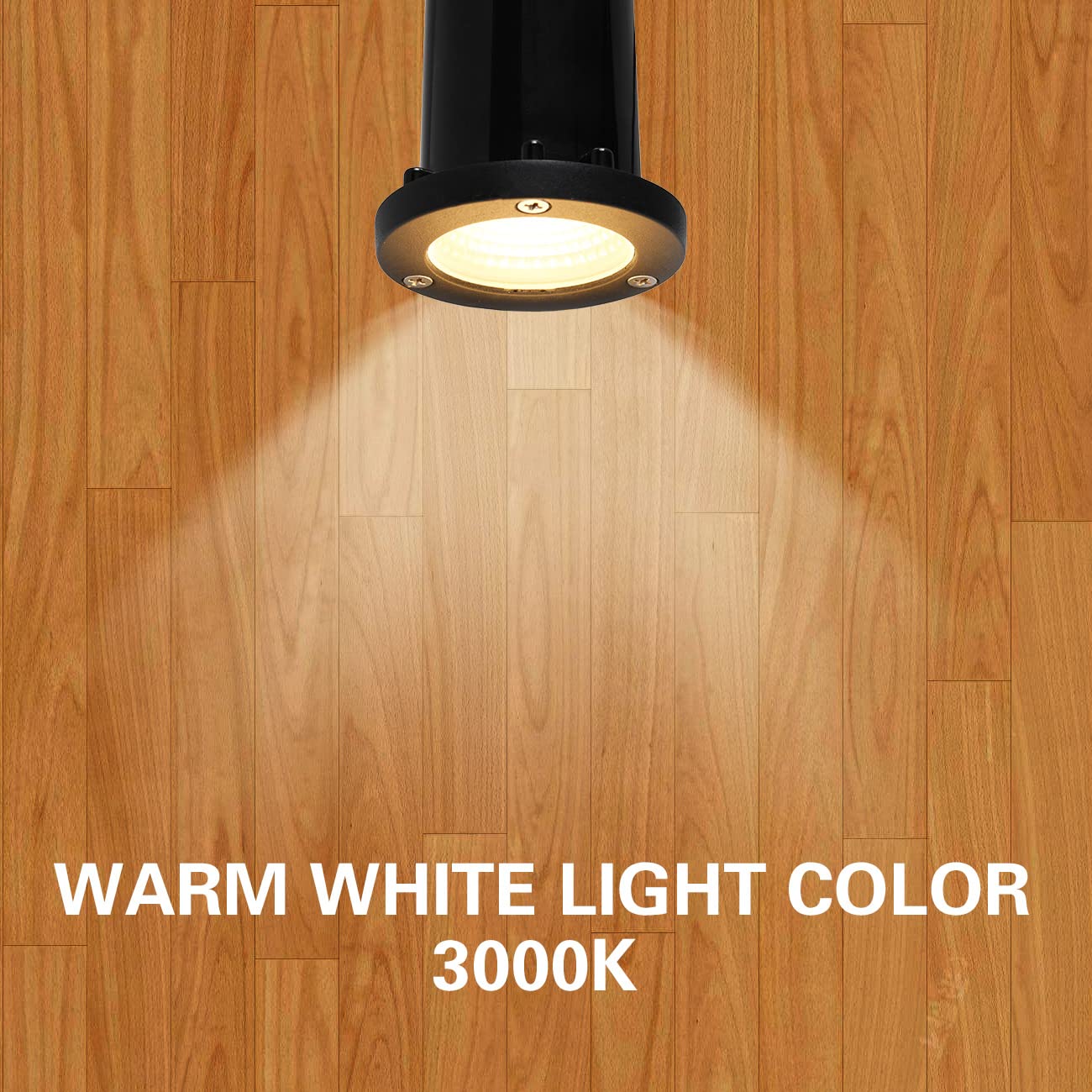 Eaglod 5W Well Lights,12-24V Led In-Ground Low Voltage Landscape Lights With Connectors, Ip67 Waterproof Landscape Lighting,3000