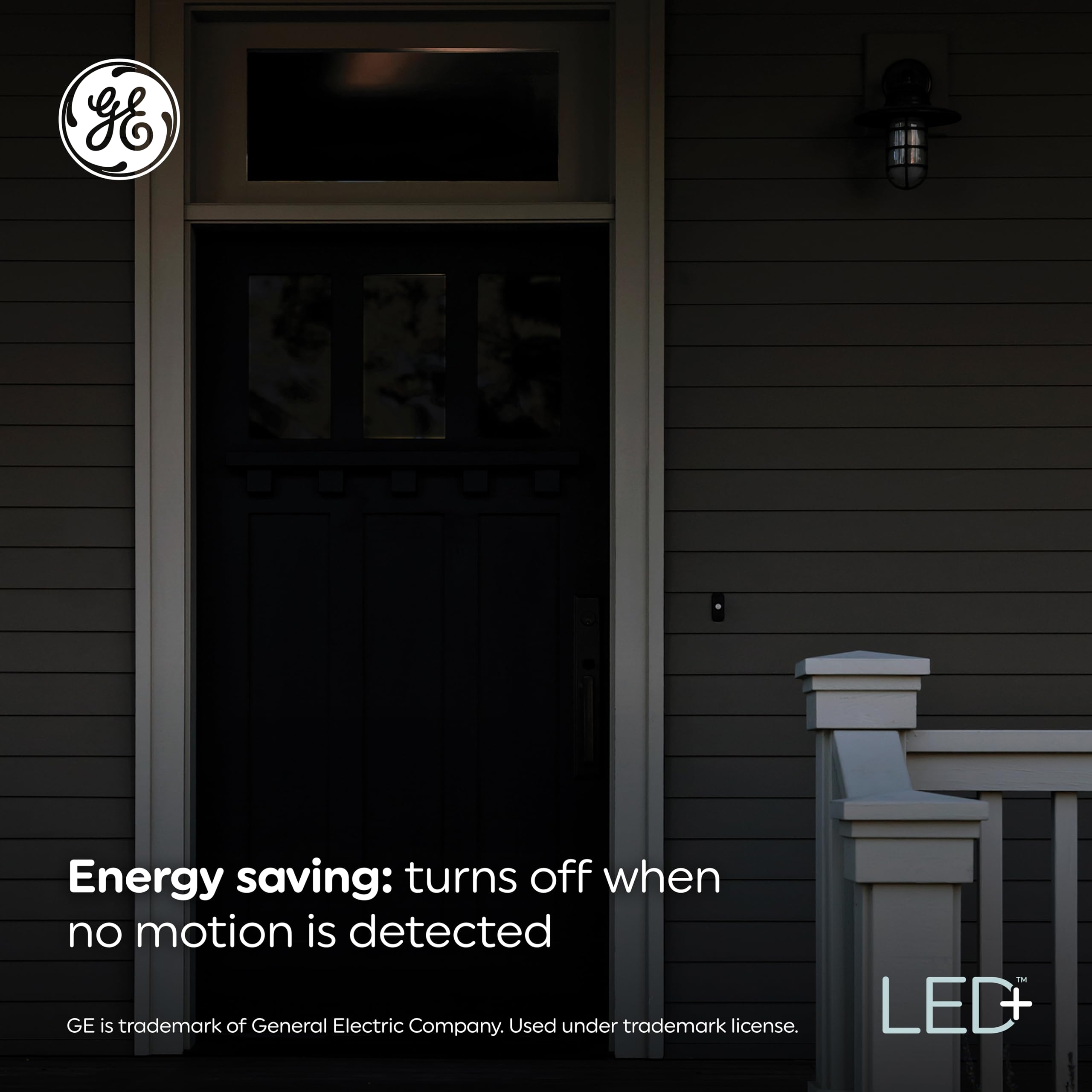 GE LED+ Motion Sensor Ceiling Light, 20W, Soft White, Flush Mount, Silver, Model 93100488, Pack of 1
