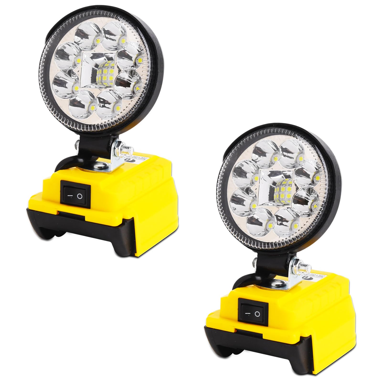 Cordless LED Work Light for Dewalt 20v Battery, Flashlight 20V for Dewalt Light, 36W 3600LM Portable Rechargeable Flood Light wi