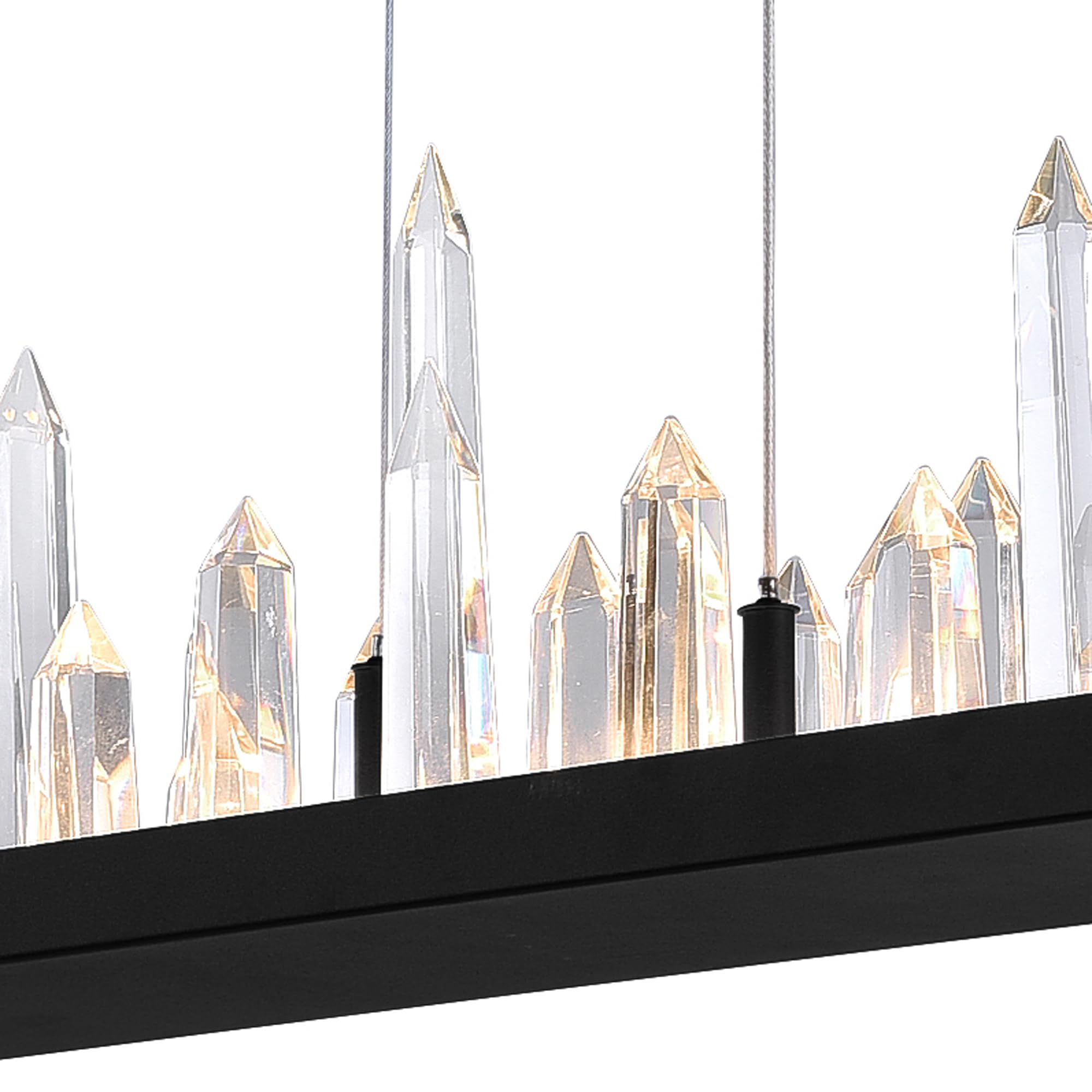 CWI Lighting Juliette Transitional Metal LED Chandelier in Black