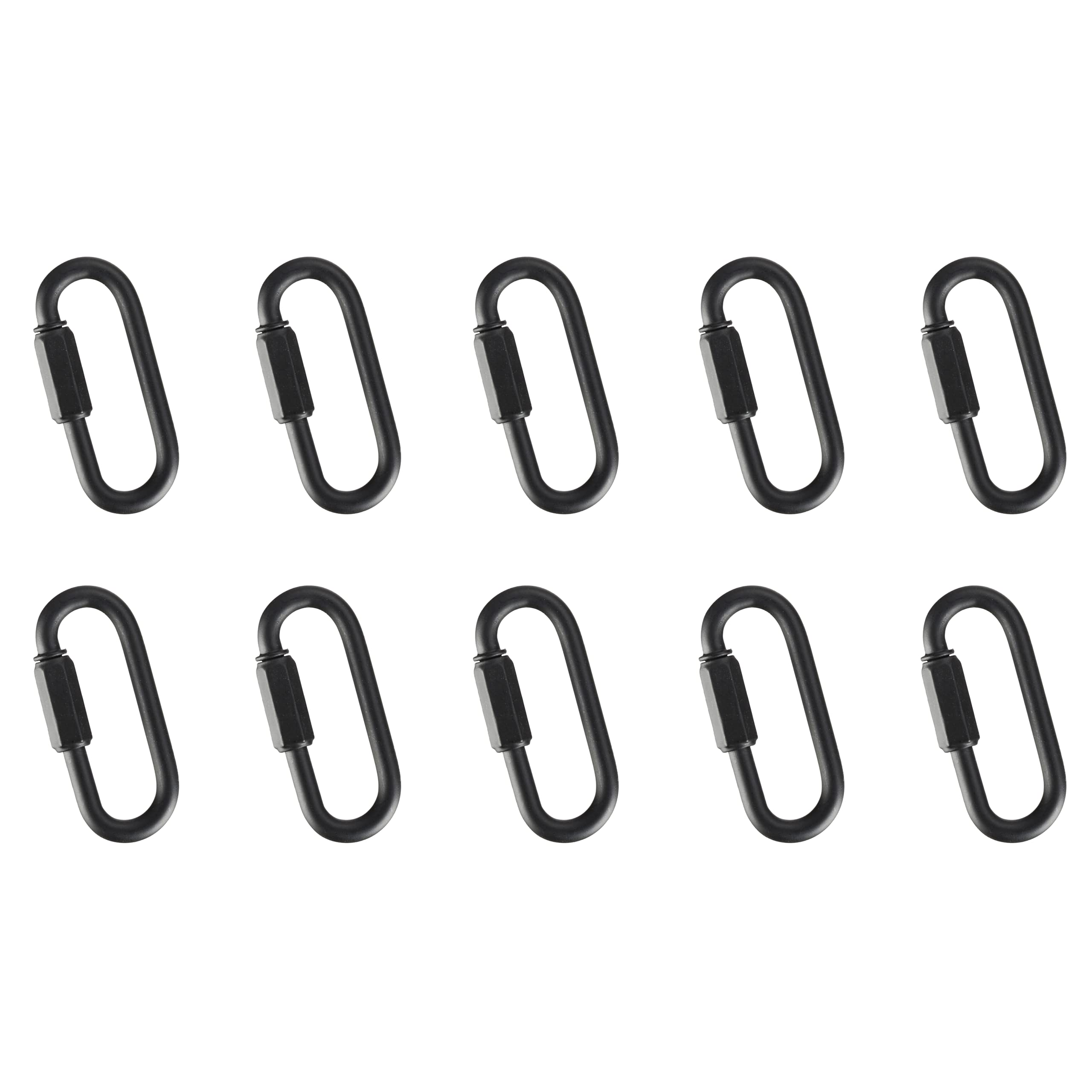 Aspen Creative 21112-91, 10 Pack Heavy Duty Chain Connecting Link. Size:1-3/4L x 3/4 W., Matte Black Finish, 9 Gauge