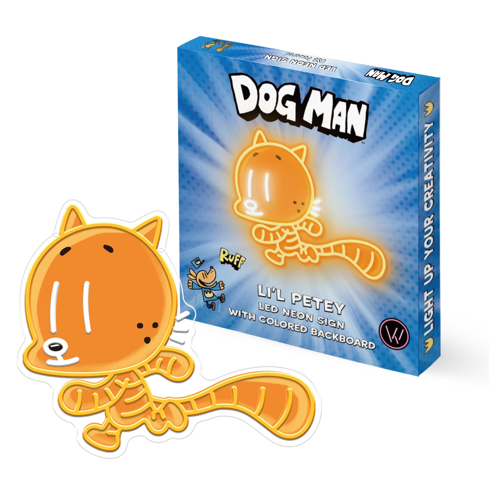 Officially Licensed Cat Kid Uv discomfort-reducingted Led Neon Light - Inspired Wall Art  Vibrant Kids Room Decor  Superhero-Themed Night Light  Gift For Dog Man Book Fans (15 * 12.8)