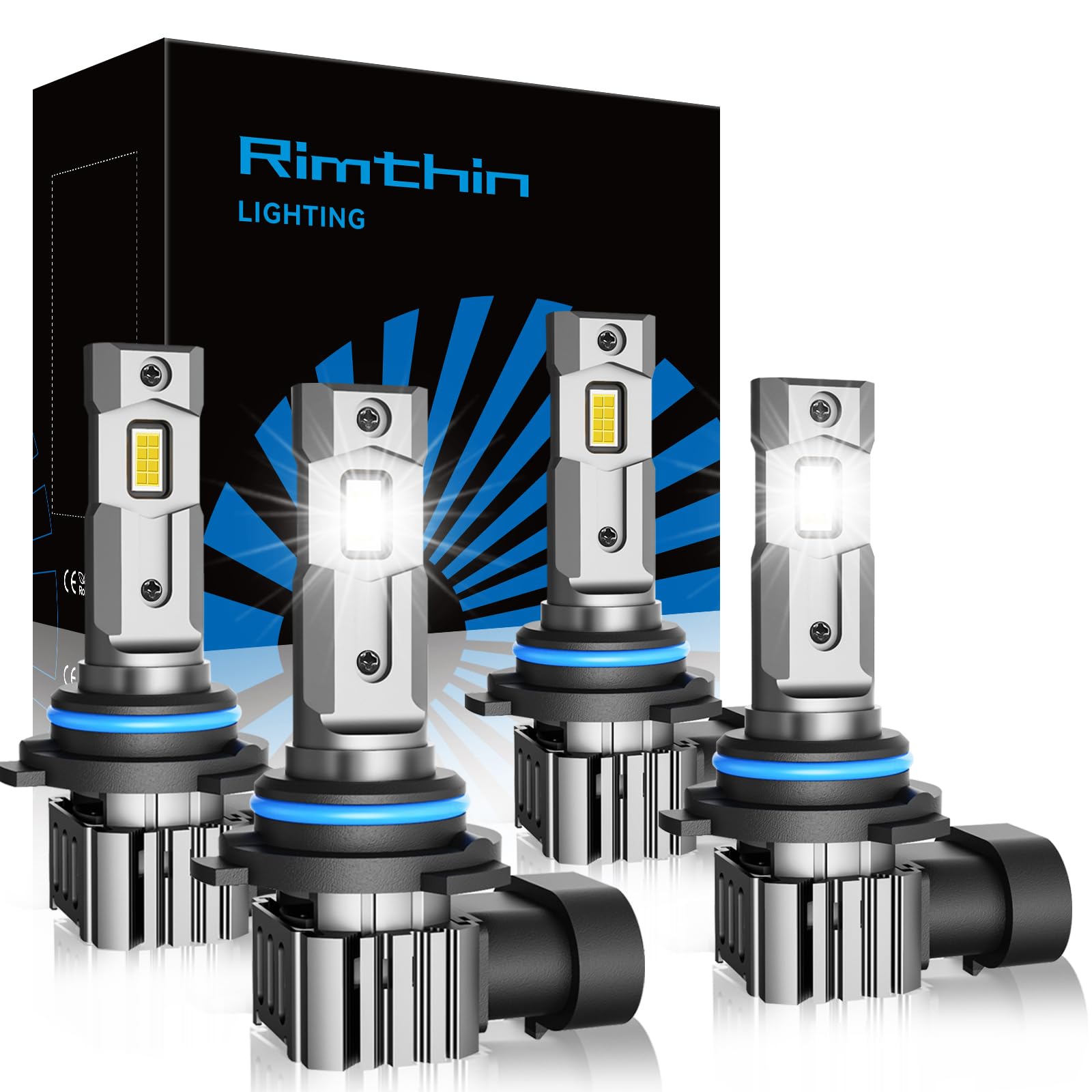 rimthin 9005 9006 Fog light, Cool White Fog Light Bulbs, Plug and Play, Pack of 4