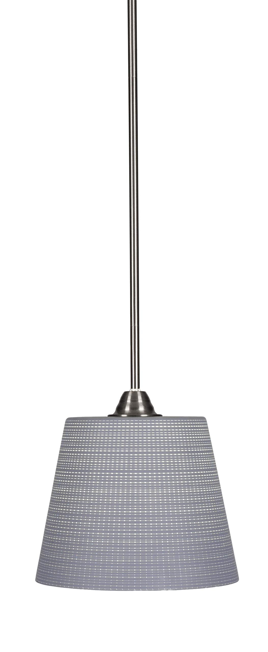 Toltec Lighting Paramount 1 Light Mini Pendant in Brushed Nickel (3401-BN-4082)