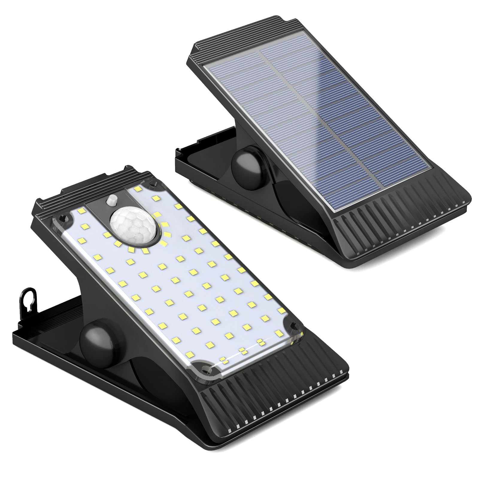 XYRIS Clip On Solar Light Outdoor 60 LED - Chain Link Fence Lights, Solar Chicken Coop Light, Solar Shed Light for Garden, Campi