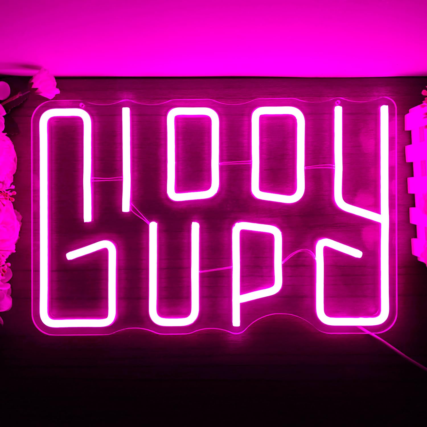 Giddy Up Neon Sign Dimmable Led Neon Sign Cowboy Neon Sign for Wall Decor Bedroom Office Neon Light Sign Light Up Signs Living R