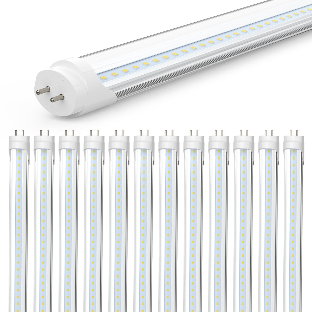 Romwish 4FT T8 LED Tube Light Type A+B 18W(=40W) 5000K Daylight 2400LM ...