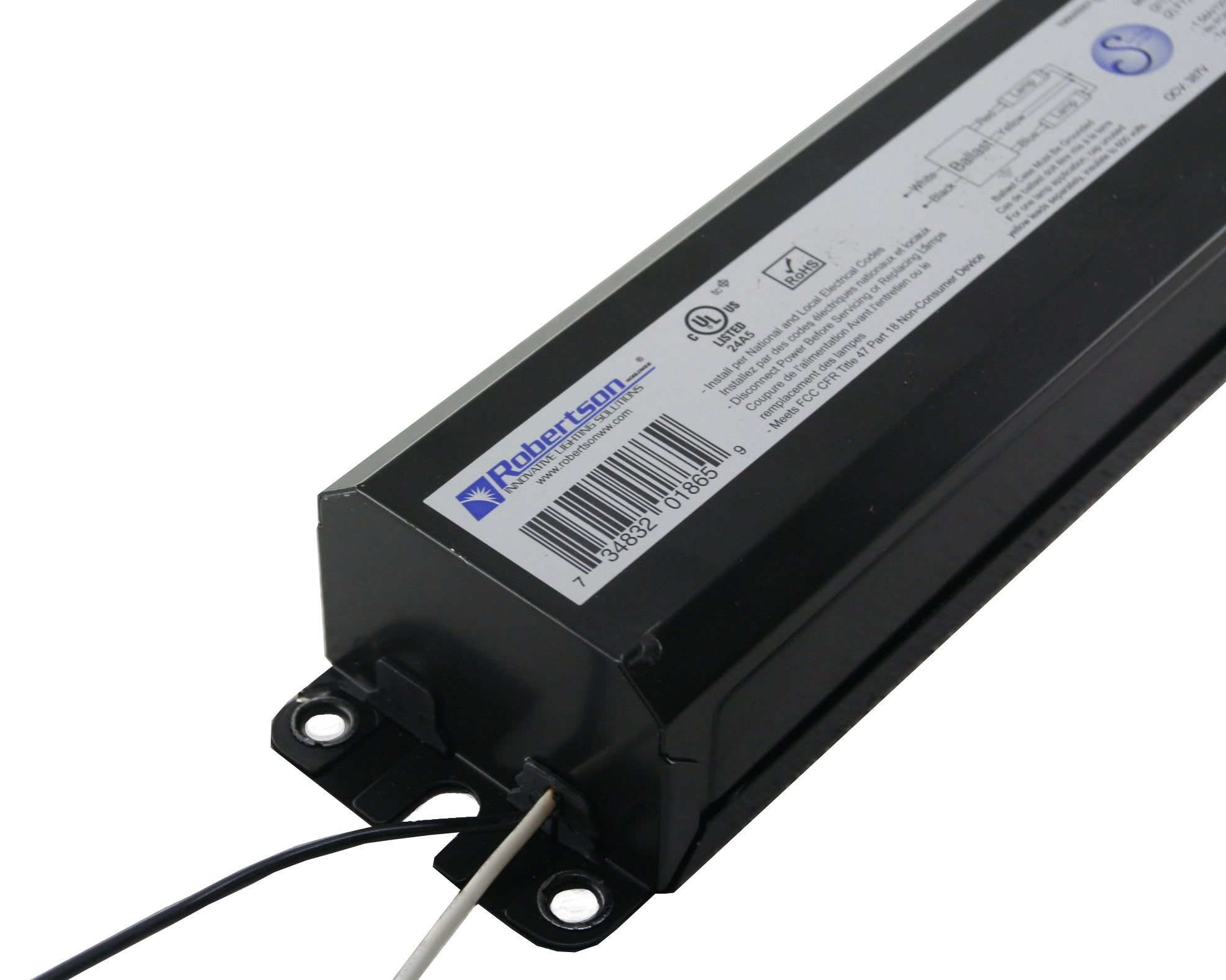Robertson 3P20159 Psb296T12Homv Fluorescent Eballast For 2 F96T12/Ho Linear Lamps, Program Start, 120-277Vac, 50-60Hz, Normal Ballast Factor, Hpf, (Successor To Rsd296T12Homvip)