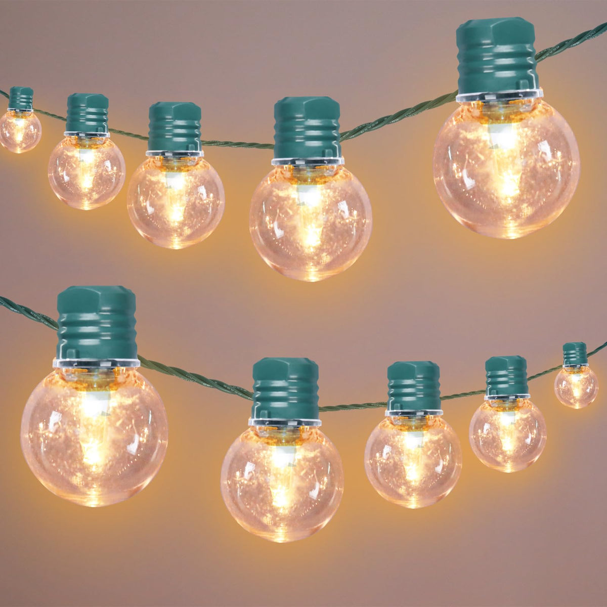 Afirst Led Outdoor String Lights Waterproof With 100 Bulbs, 34Ft Patio Lights For Garden Backyard Porch Holiday (Green)
