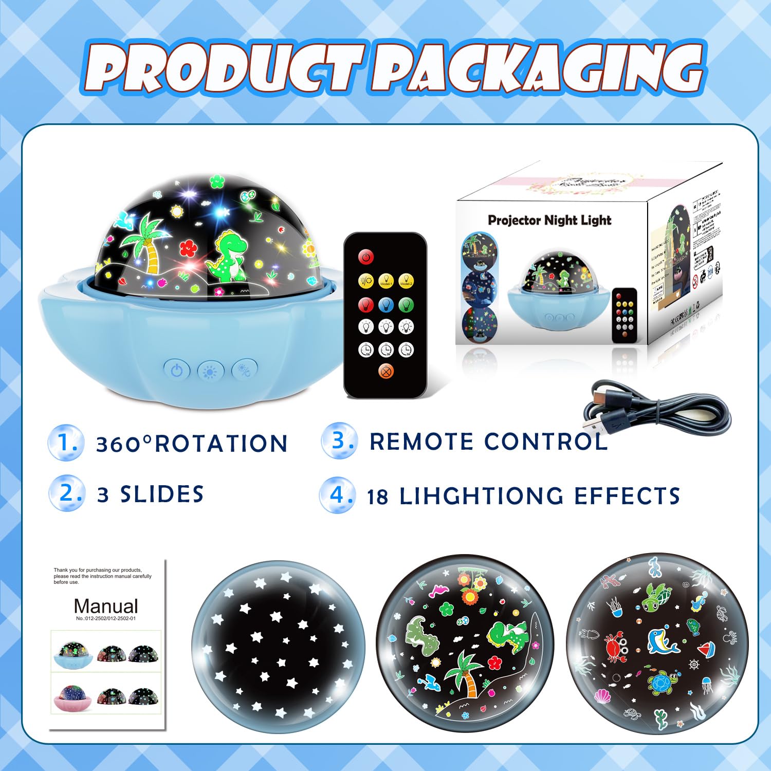 Night Light For Kids Dinosaur Night Lights Projector Remote Dimmable Timer Star Projector 360?Slient Ocean Lights For Ceiling Projector Christmas Birthday Gifts For Boys&Room Decor