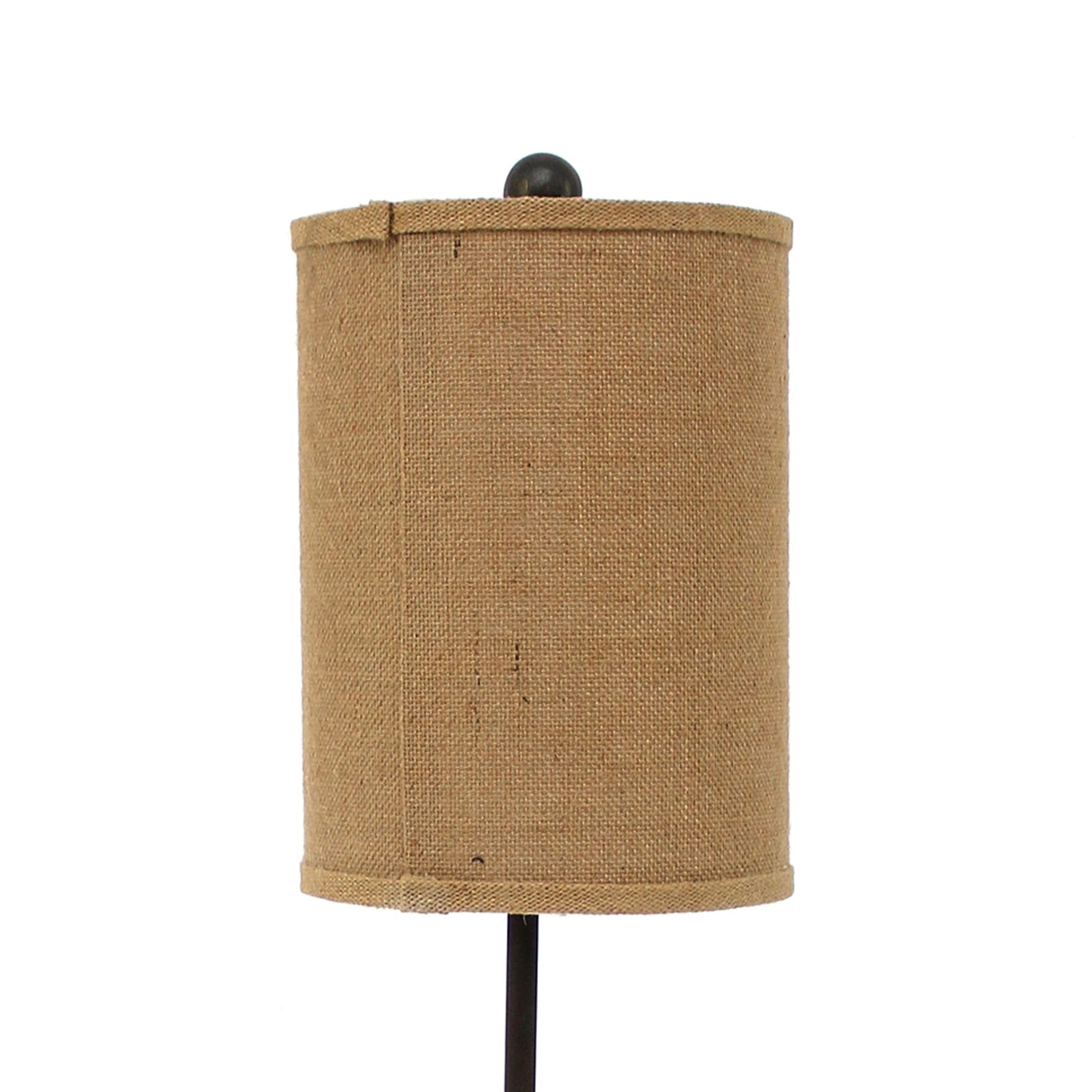 Benzara Metal Table Lamp with Drum Shade, Fleur De Lis Accent, Black, Model BM217234