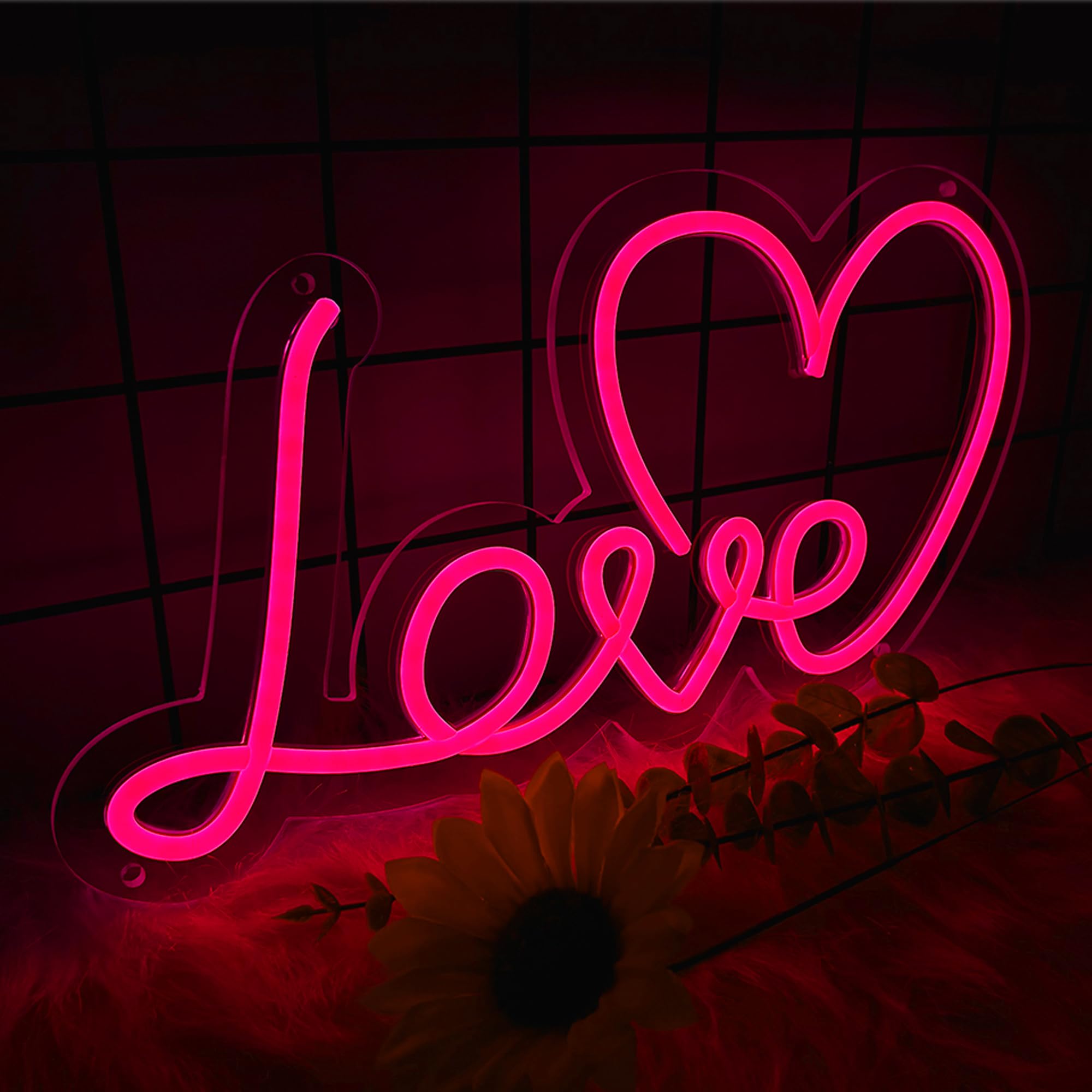 Love Neon Sign For Wall Decor  Dimmable Love Led Lights Signs Letters Signs For Wedding  Neon Light Room Decor For Party Birthday Gift Christmas Gift