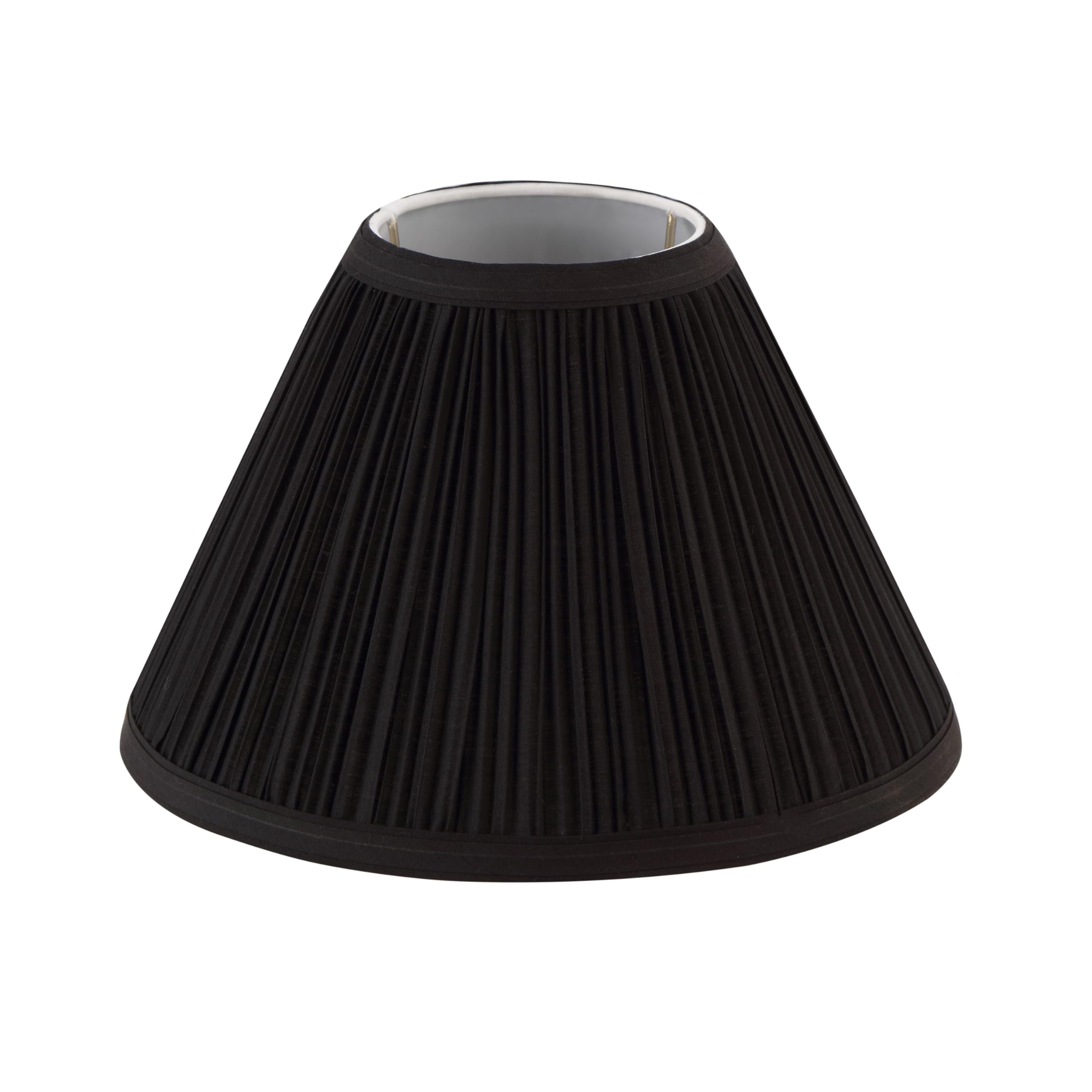Aspen Creative 59172, Empire UNO Lamp Shade, Black, 4&quot; Top x 10&quot; Bottom x 7&quot; Slant Height, Slip UNO 33mm