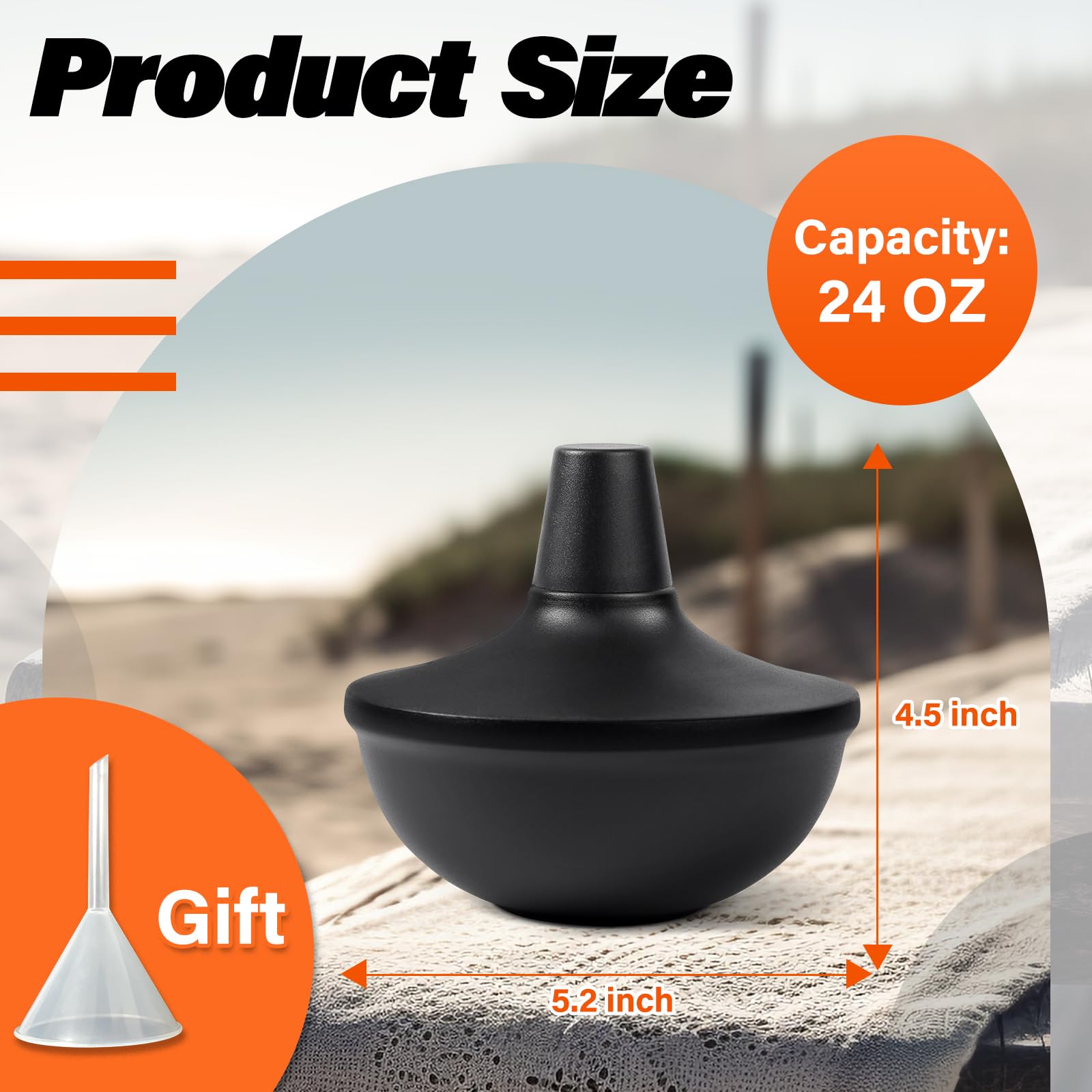 Fan-Torches 2-Pack Citronella Tabletop Torches, Refillable Metal Lights For Garden & Patio