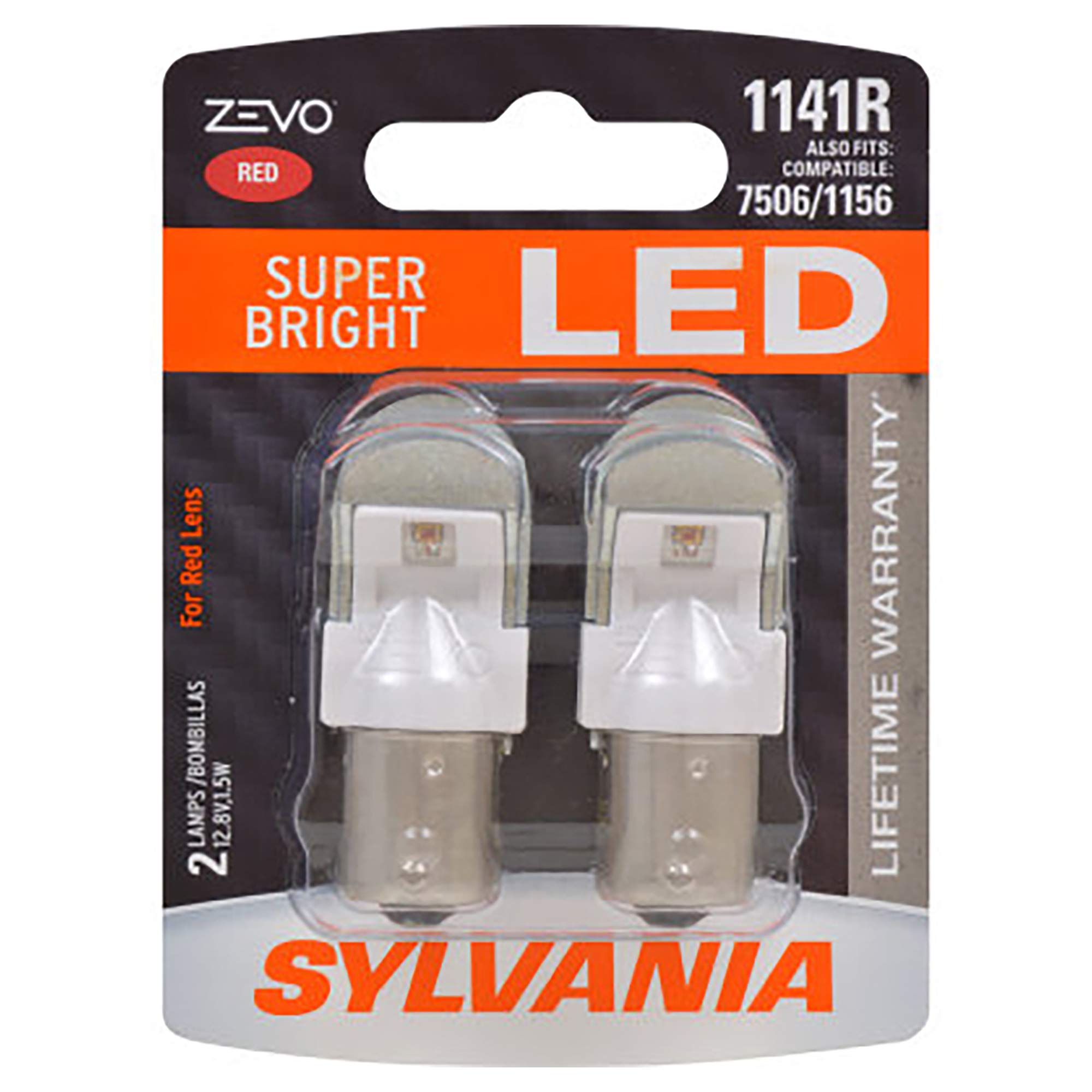 SYLVANIA - 1141 ZEVO LED Amber Bulb - Bright LED Bulb, Ideal for Park and Turn Signals (Contains 2 Bulbs)