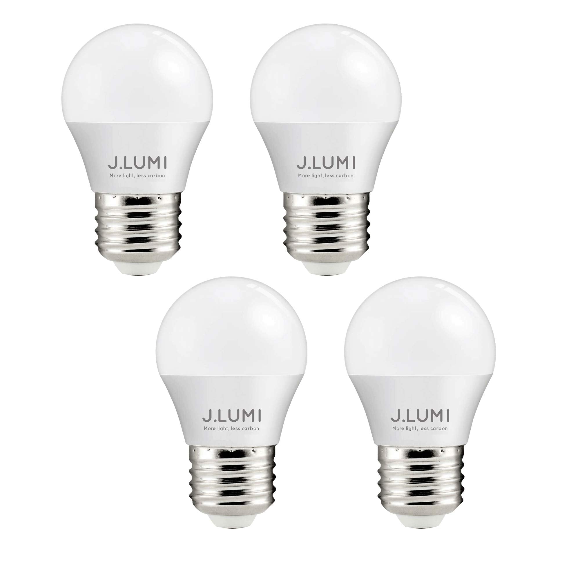 J.LUMI A15 LED Bulb 3W, 270 Lumens, 3000K Soft White, Small G45/A15 Shape, E26 Medium Base, 25W Equivalent Nightstand, Ceiling F