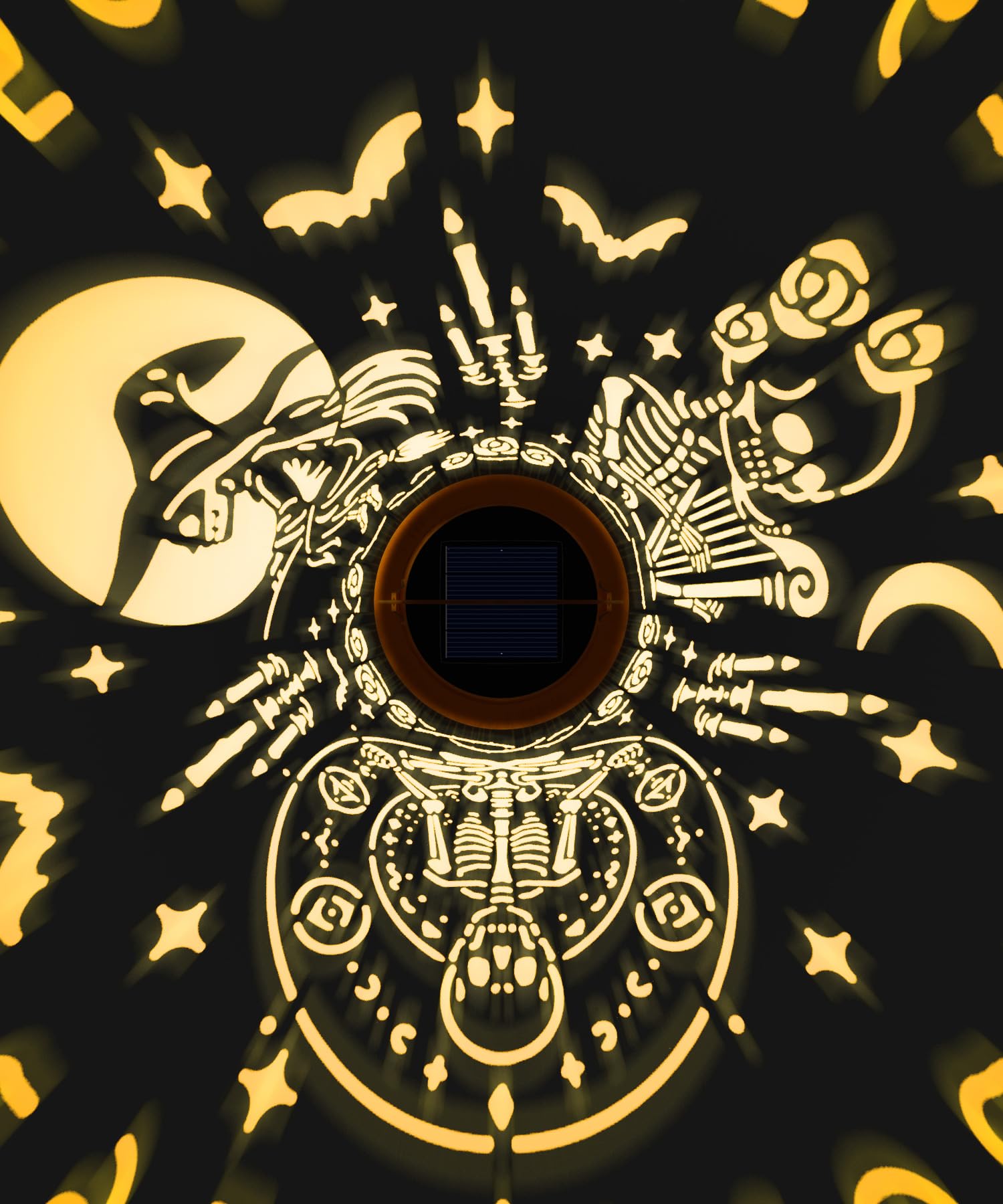 Christmas Stocking Stuffers For Women Solar Lanterns Halloween Decorations Outdoor Witchy Gifts Spooky Skull Gifts For Women Gothic Decor For Garden Yard Patio