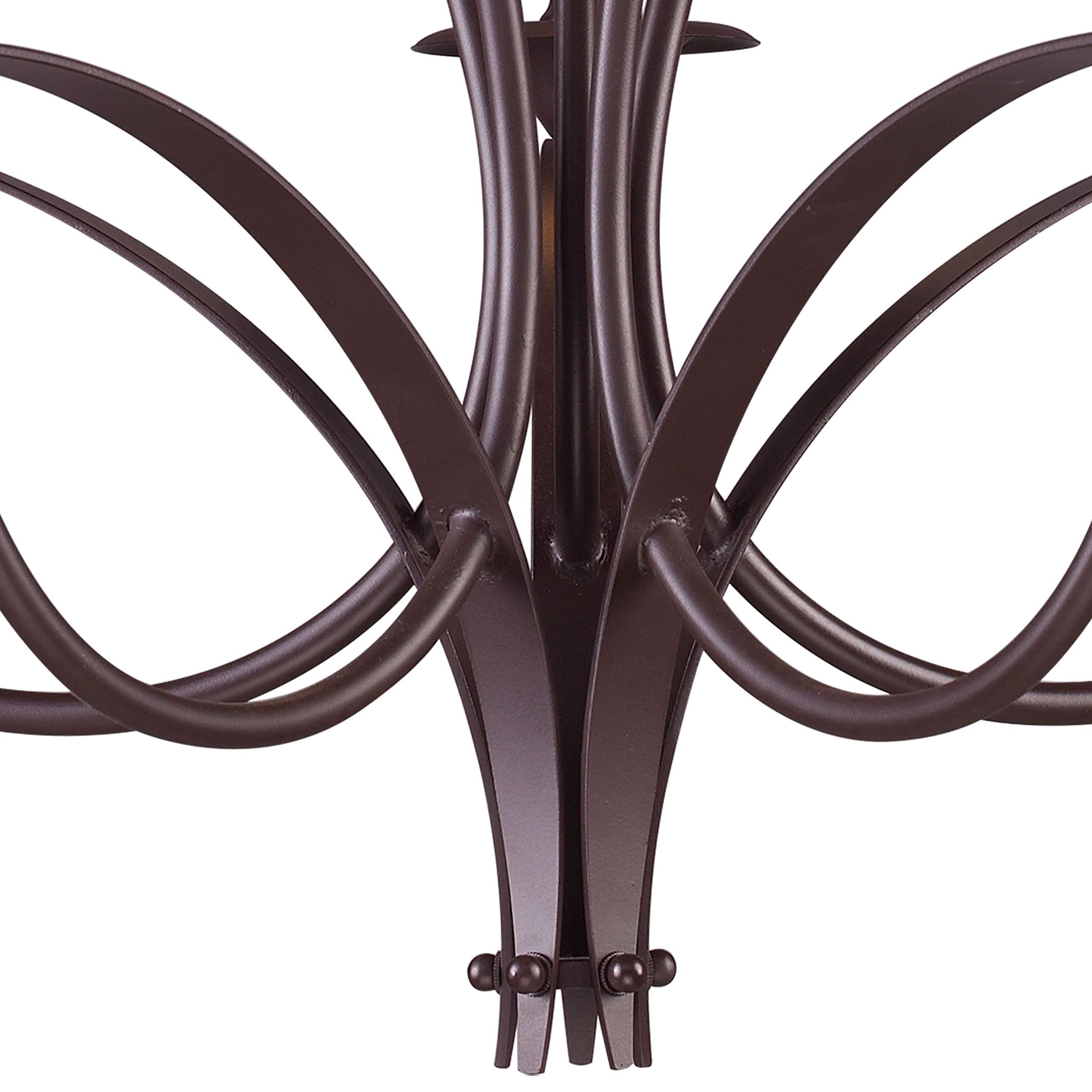 Elk Home 5-Light Medford Chandelier, Oiled Bronze, 26-Inch Wide, Transitional Style