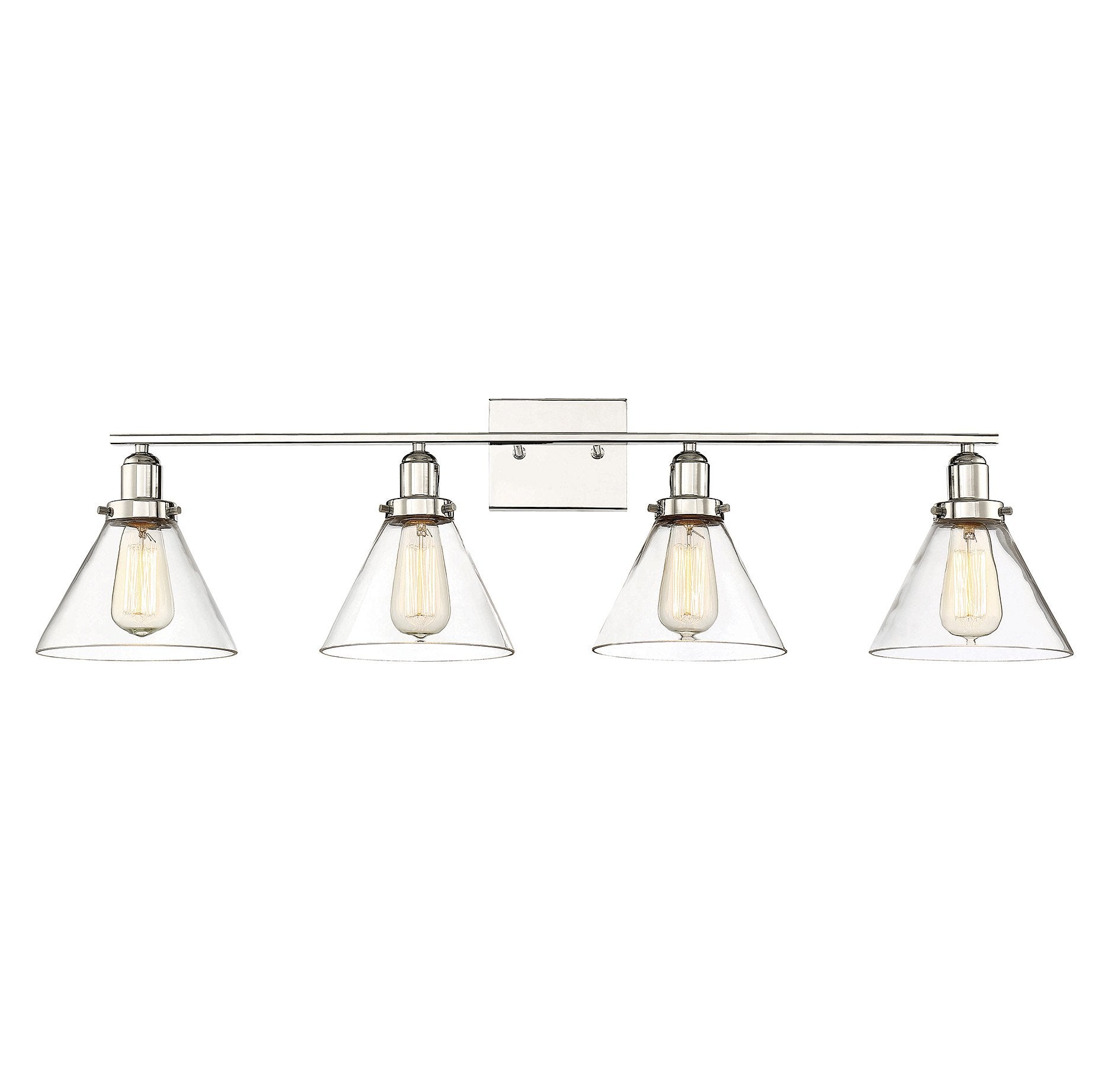 Savoy House 8-9130-4-109 Drake 4-Light Bath Bar in Polished Nickel