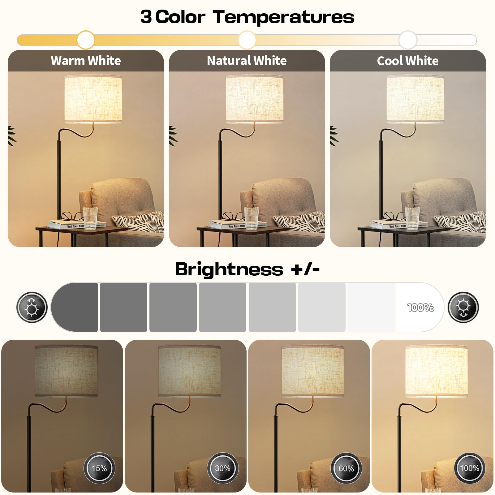 Qoollife E26 Rechargeable Light Bulbs with Remote Control, Battery Operated Light Bulb 9W 2000mAh, 4 Timer Settings for Lamp Lam