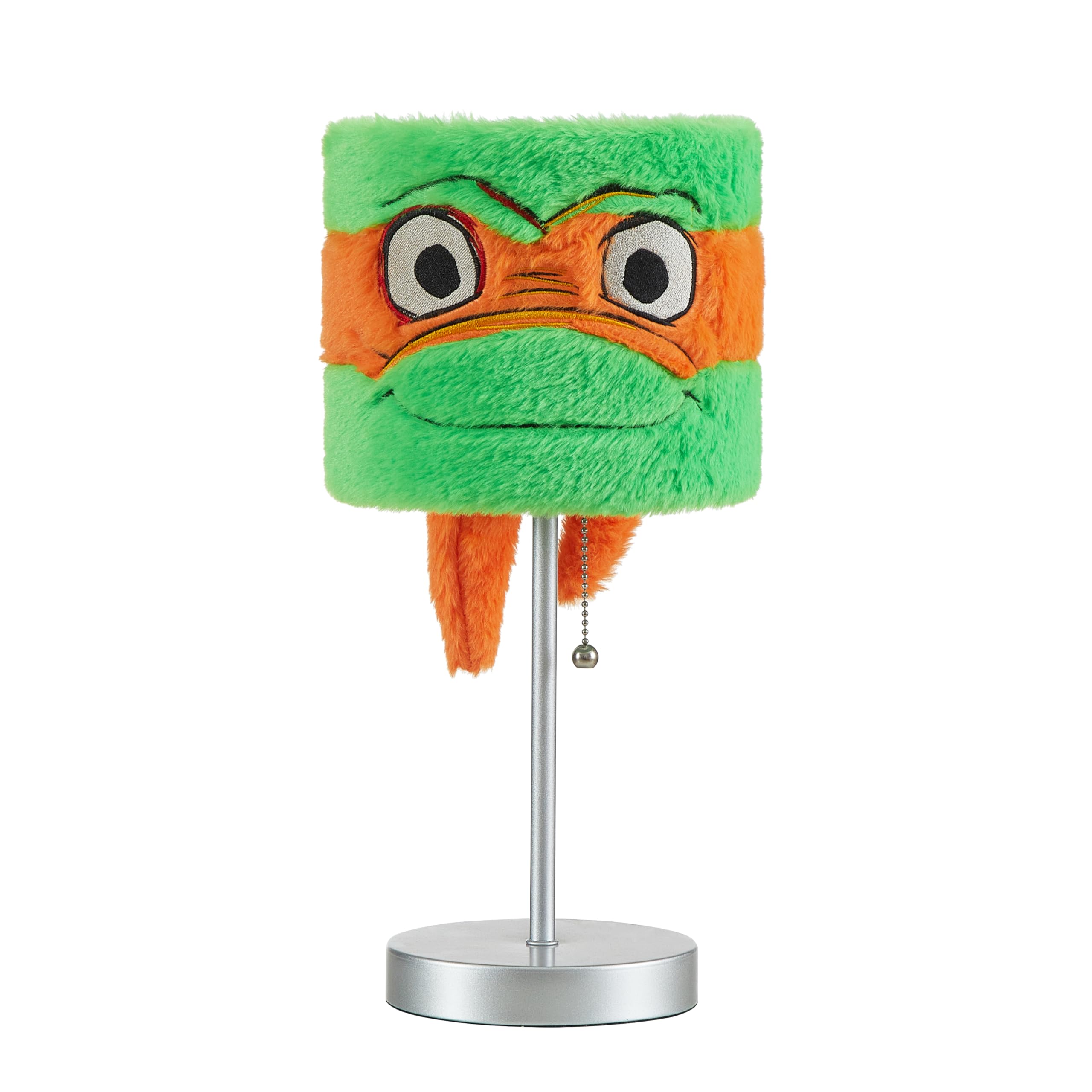 Teenage Mutant Ninja Turtles Plush Shade Lamp Kids Bedroom Nightstand Lighting  Soft Plush Character Base  Fun TMNT Room D?cor Gift