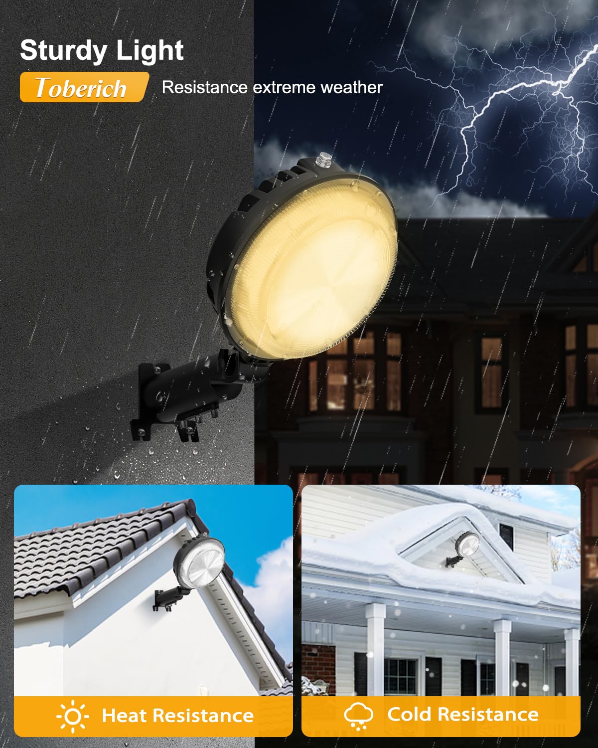 Toberich Led Barn Light  150W 20000Lm Yard Area Lights Dusk To Dawn Outdoor Lighting With Photocell 3000K Warm White Adjustable Angle Ip66 Waterproof Street Lights For Security/Farmhouse/Garage