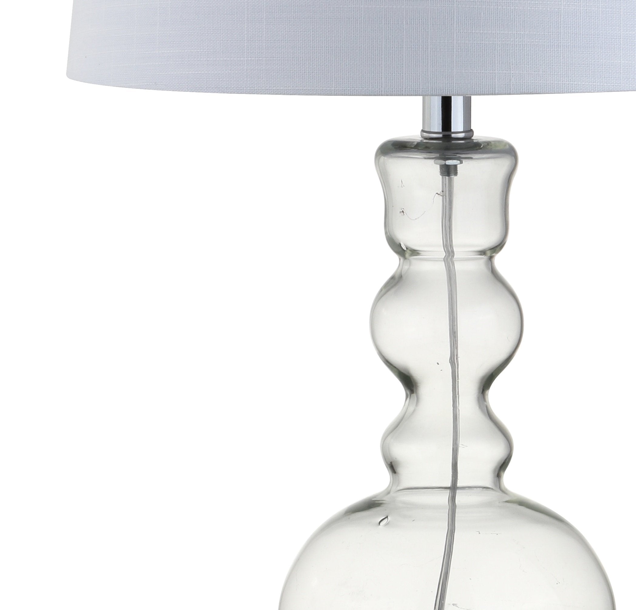 Jonathan Y Jyl1061B-Set2 Set Of 2 Table Lamps Genie 28.5'' Glass Led Table Lamp Contemporary Transitional Bedside Desk Nightstan