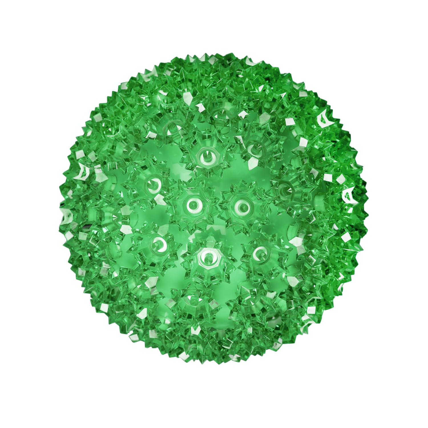 Novelty Lights Led Starlight Sphere 100-Light 7.5 Green Outdoor Hanging Christmas Ball Lights, Commercial Grade Large Ball Chris