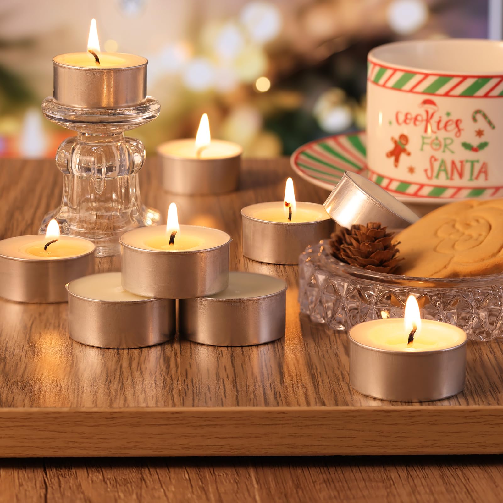 DEVI 6H Soy White Tea Lights Candles 200 Pack, Soy Tealight Candles Bulk-6 Hours Long Burning, Unscented Soy Votive Small Tea Ca