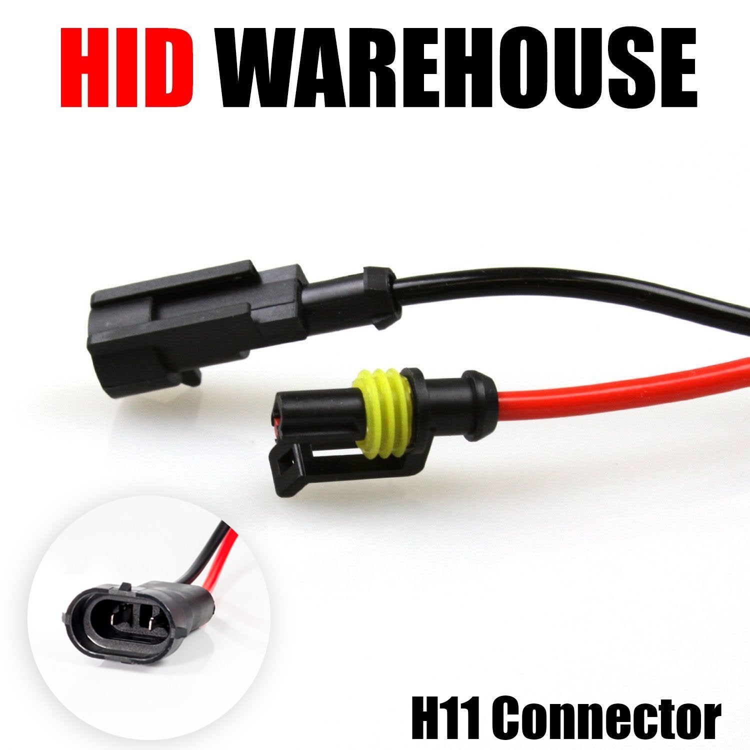 HID-Warehouse HID Xenon Replacement Bulbs - H11 5000K - Bright White (1 Pair)