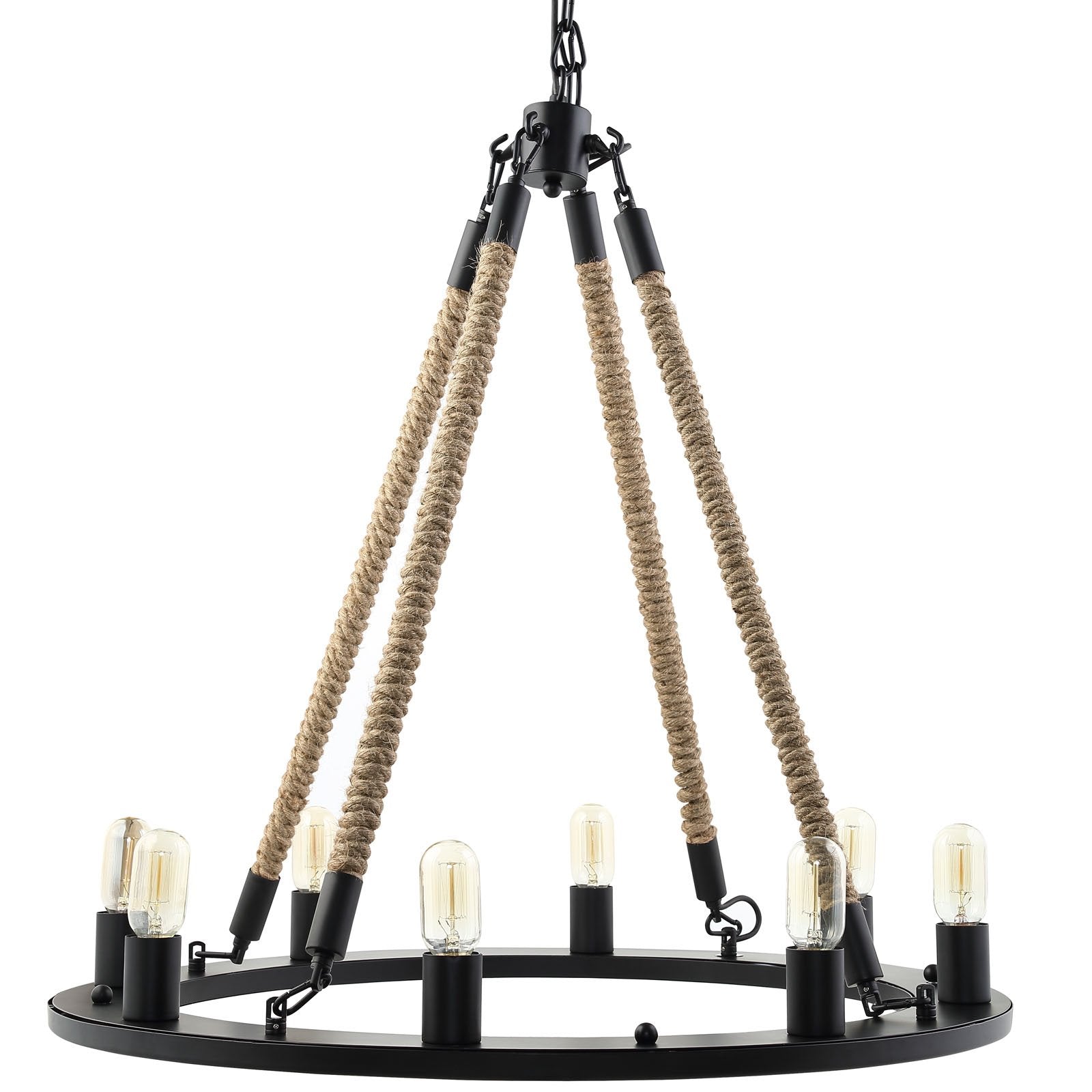 Modway EEI-1574 Modway Encircle Chandelier, 31.5 x 31.5 x 31.5, Black