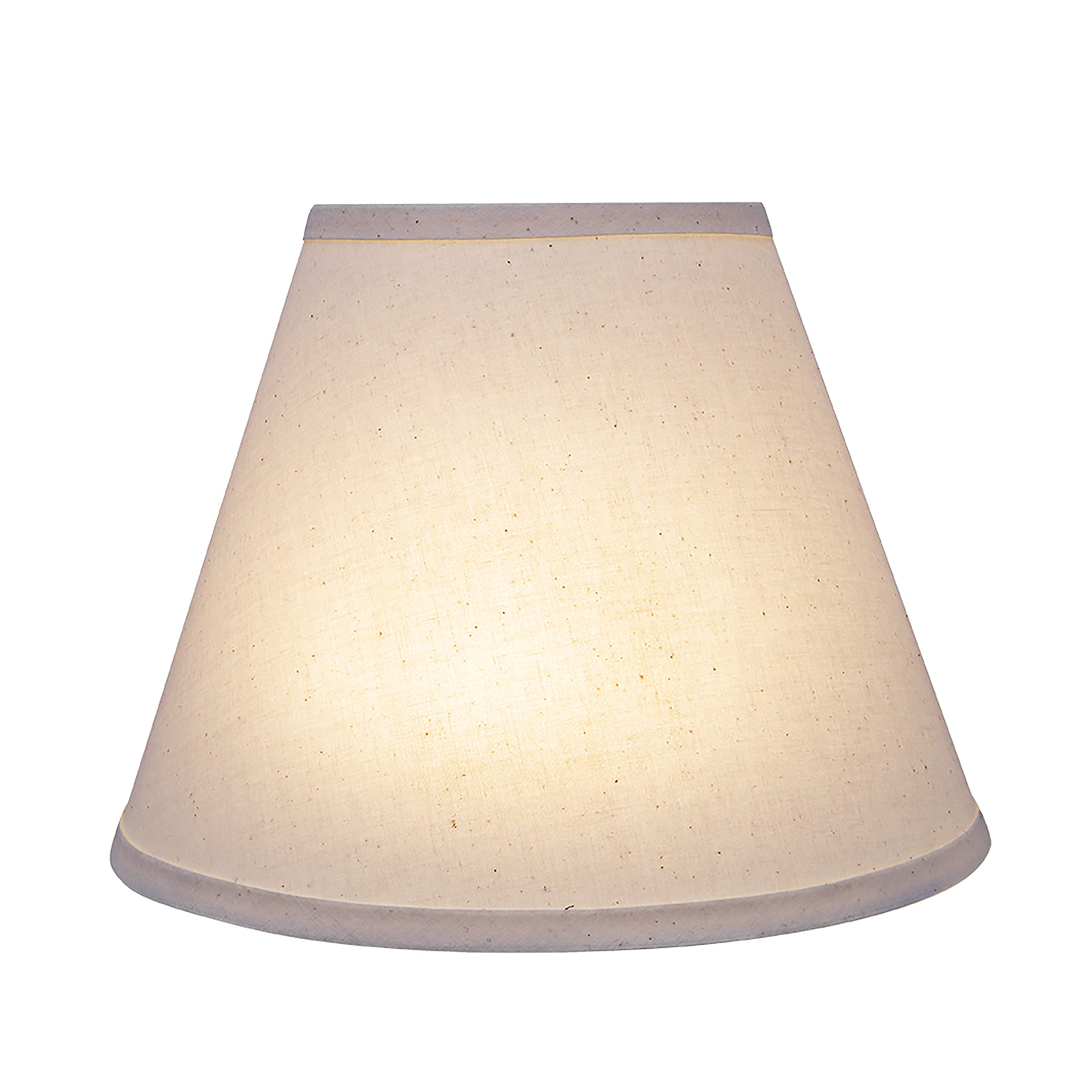 Aspen Creative Empire Shape Uno Lamp Shade, Cream, 6in Top x 12in Bottom x 9in Slant Height, Model 58876A