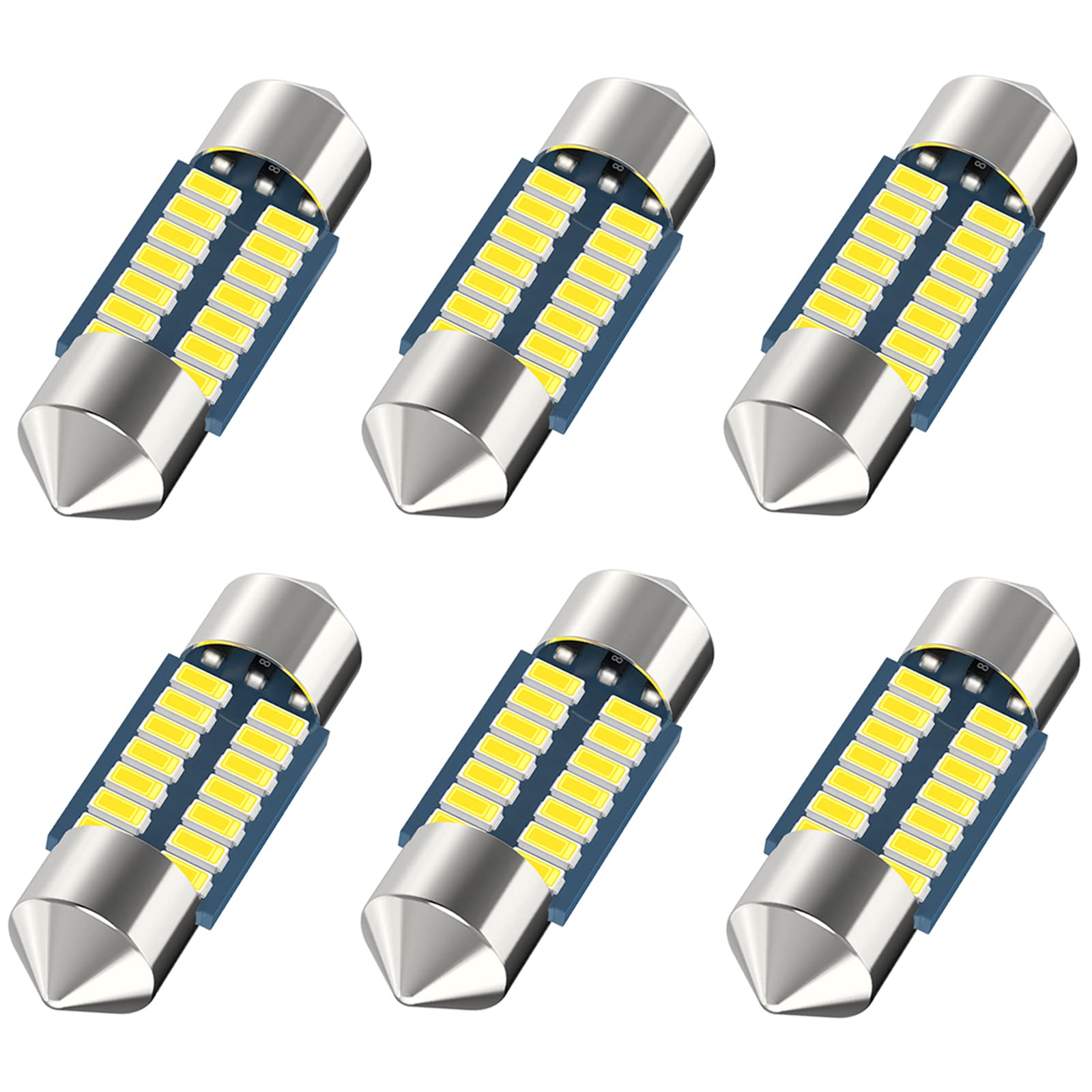 Serundo Auto De3175 Led Festoon Bulb, 31Mm 1.22In De3022 Led,Super Bright Interior Led Festoon Used For Car Map Light Dome Light