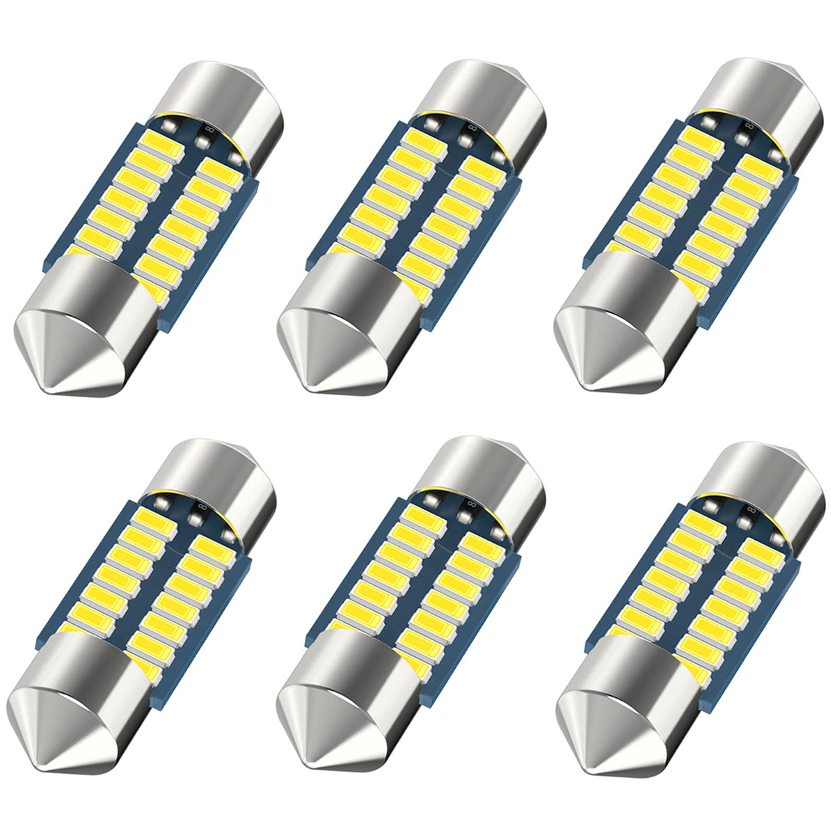 Serundo Auto De3175 Led Festoon Bulb, 31Mm 1.22In De3022 Led,Super Bright Interior Led Festoon Used For Car Map Light Dome Light