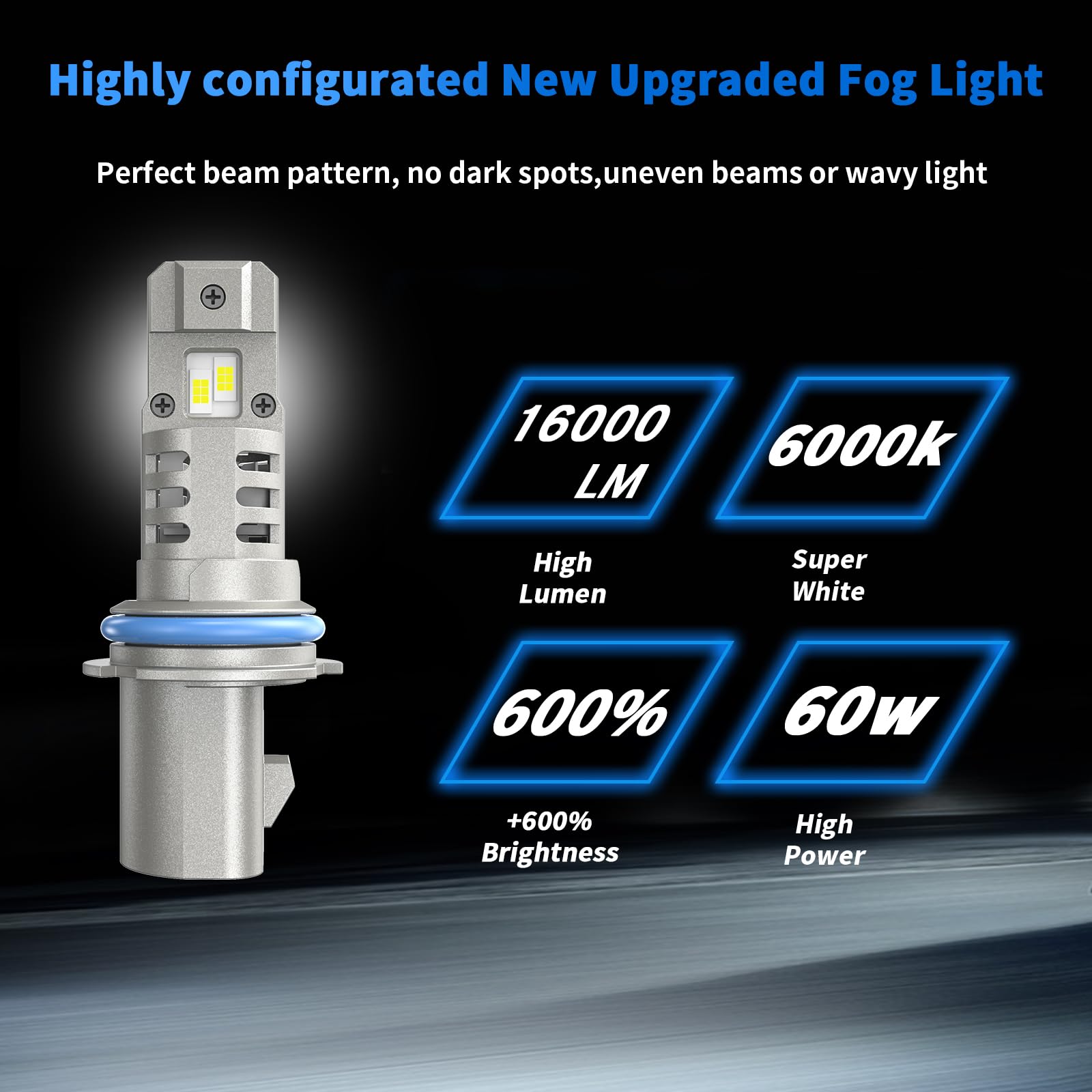 rimthin 9007 Fog Bulb, Plug and Play, IP67 Waterproof, Cool White, Pack of 2