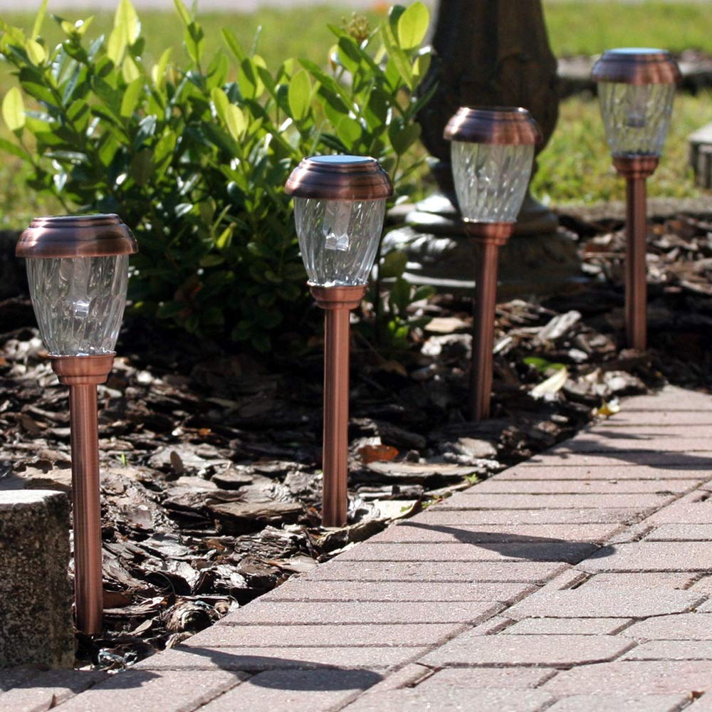 Charleston Solar Pathway Lights Finish: Copper